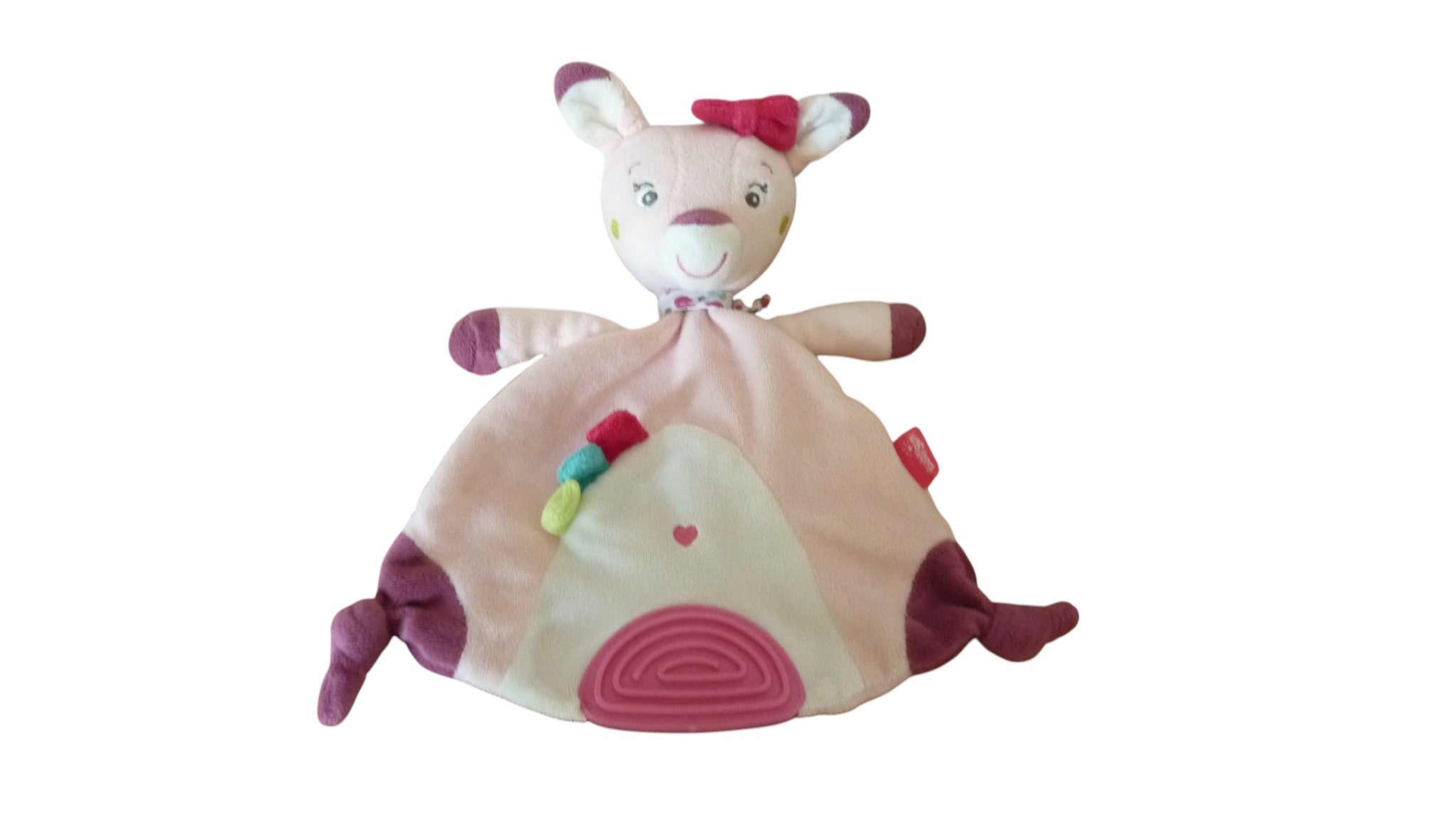 Doudou biche plat rose - Babysun