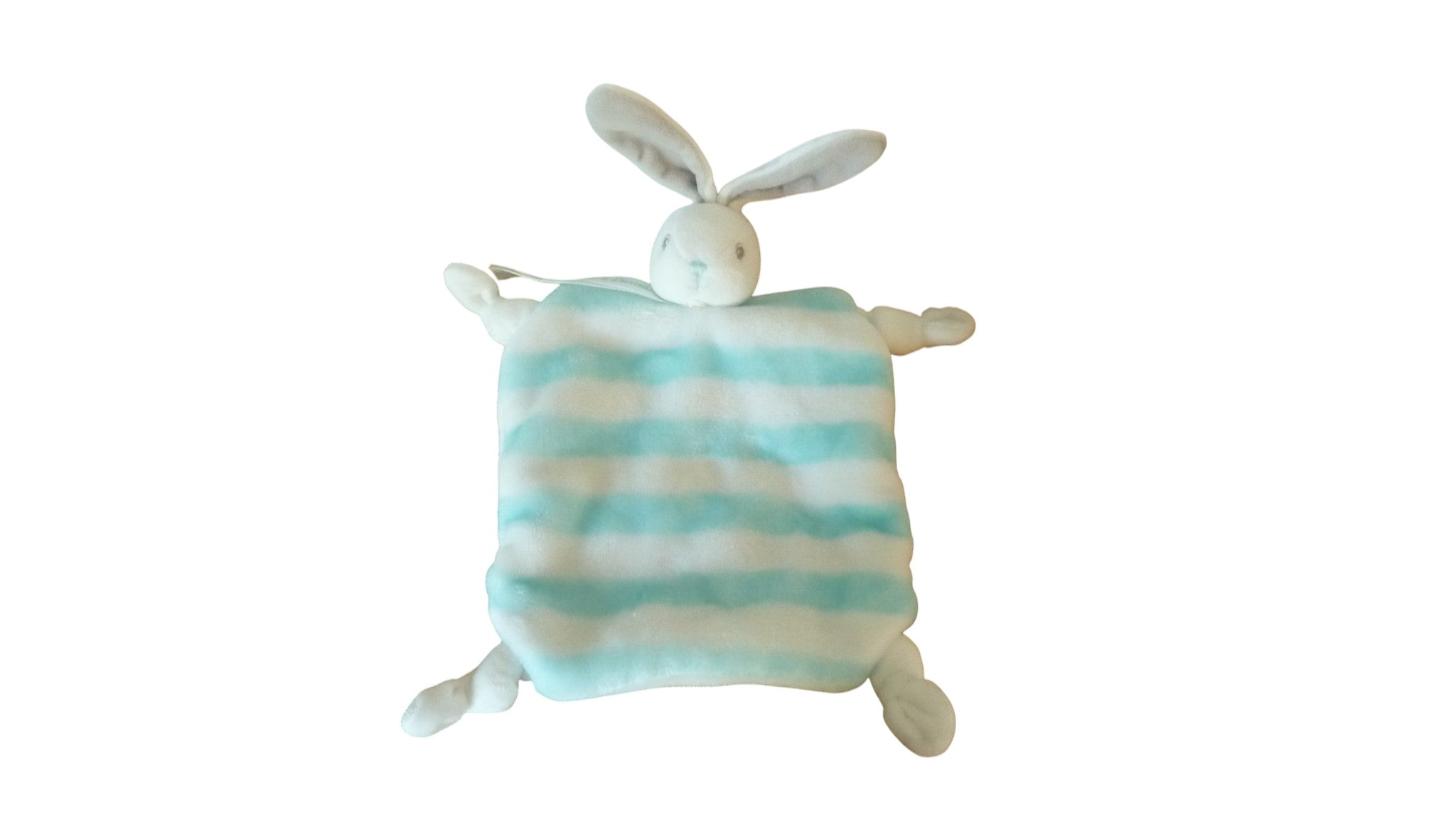 Doudou lapin plat bleu blanc - Bébé Pastel - Kaloo