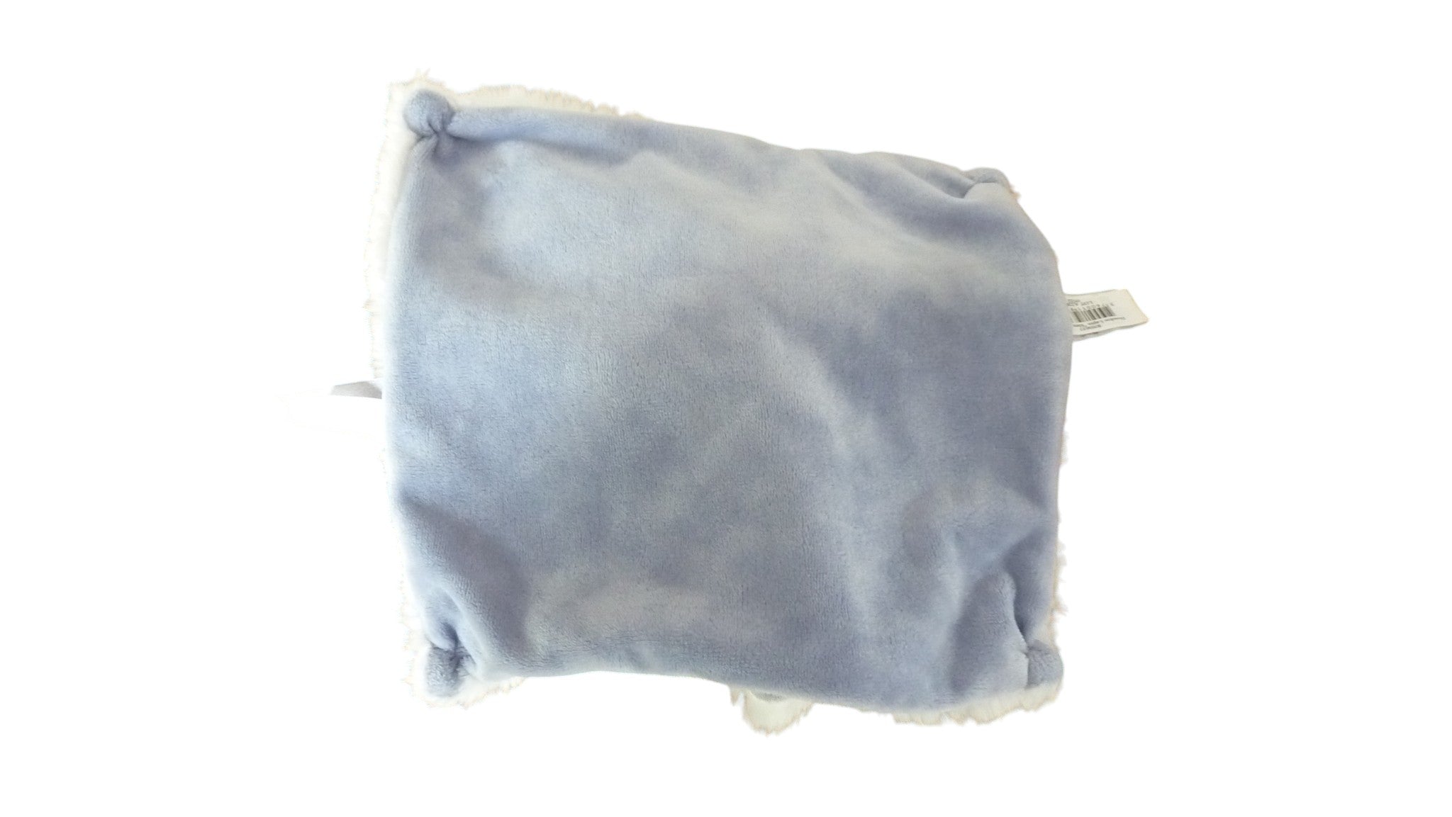 Doudou lapin plat blanc bleu - Bleu Céleste - BN0637 Baby'Nat