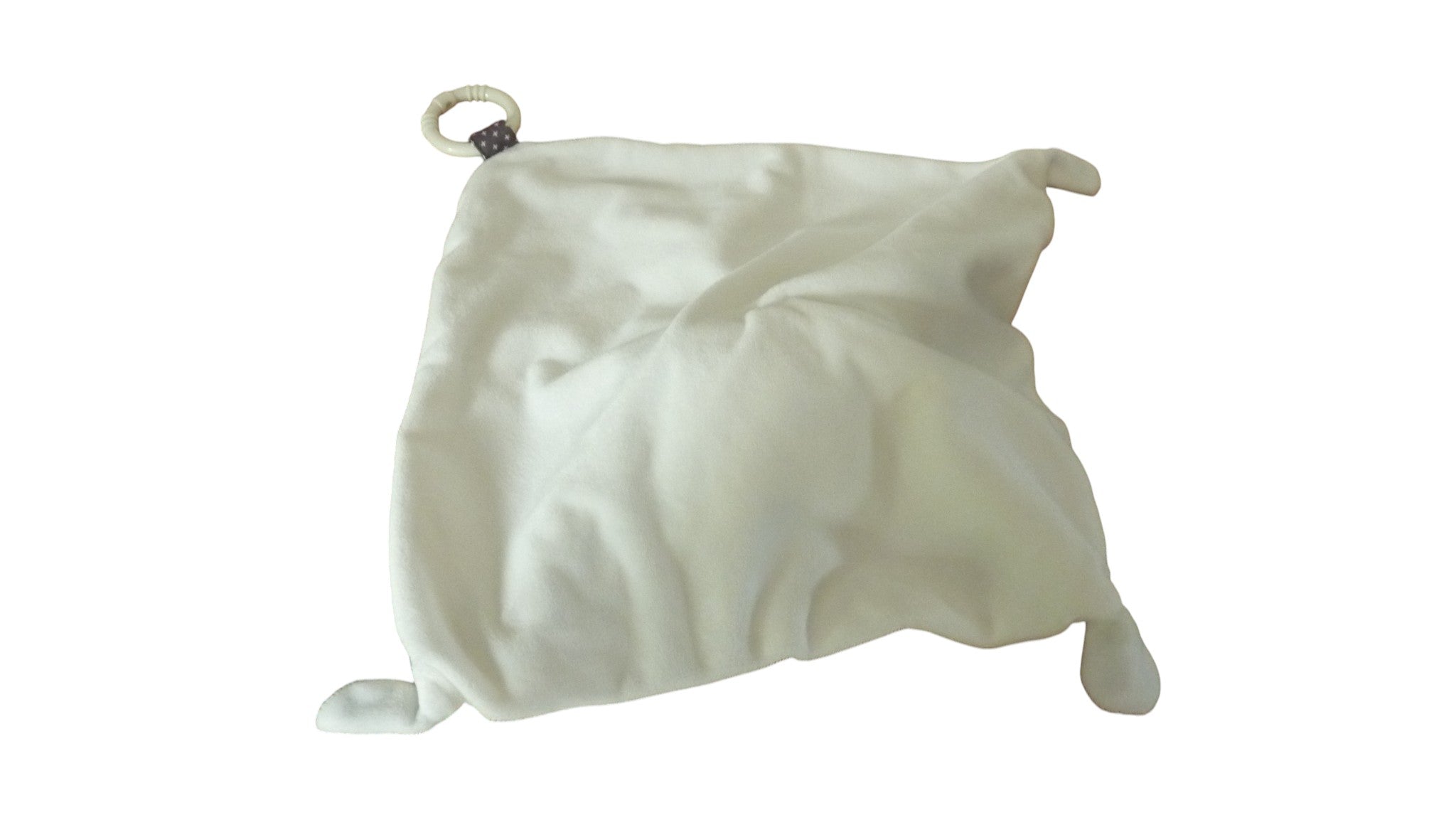 Doudou panda plat blanc gris - Sauthon