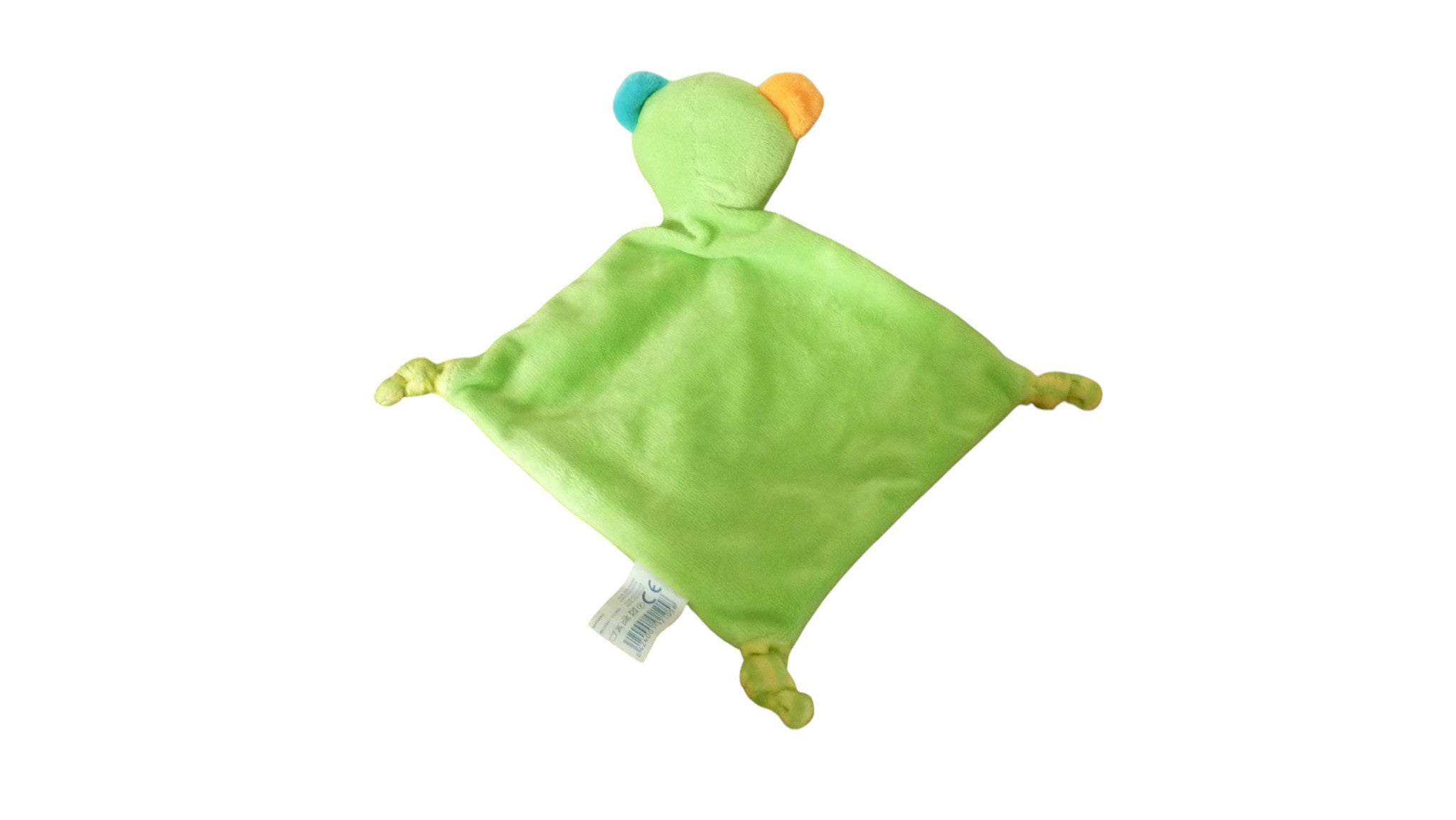 Doudou ours plat vert - Item International