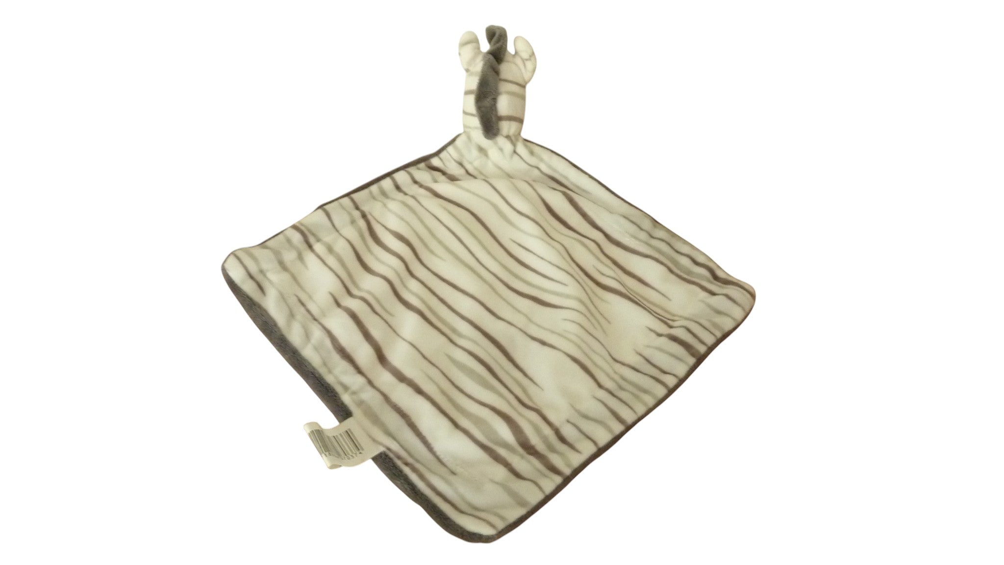 Doudou zèbre plat blanc gris - ZDT Trading