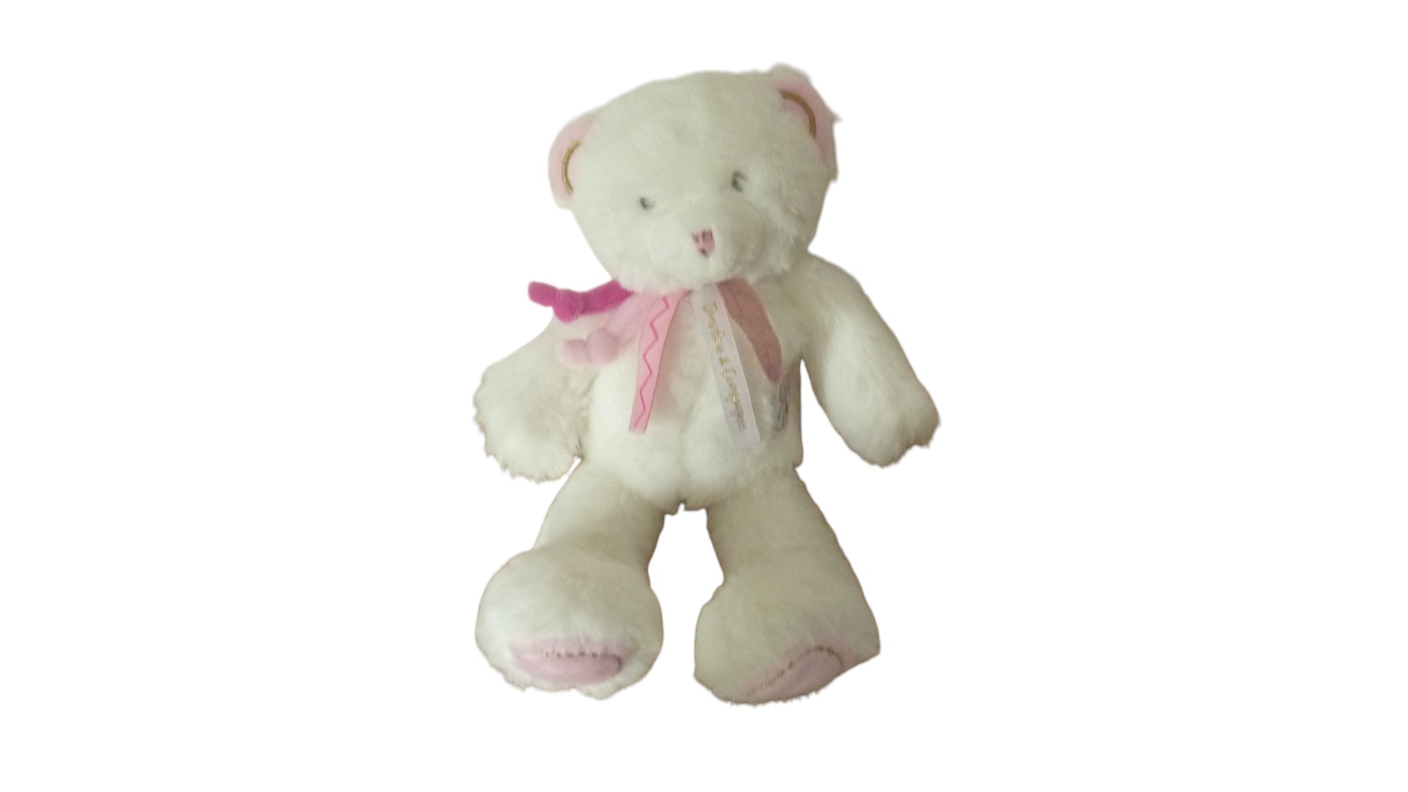Peluche ours blanc - Attrape Rêve - DC3470 Doudou et Compagnie 25 cm