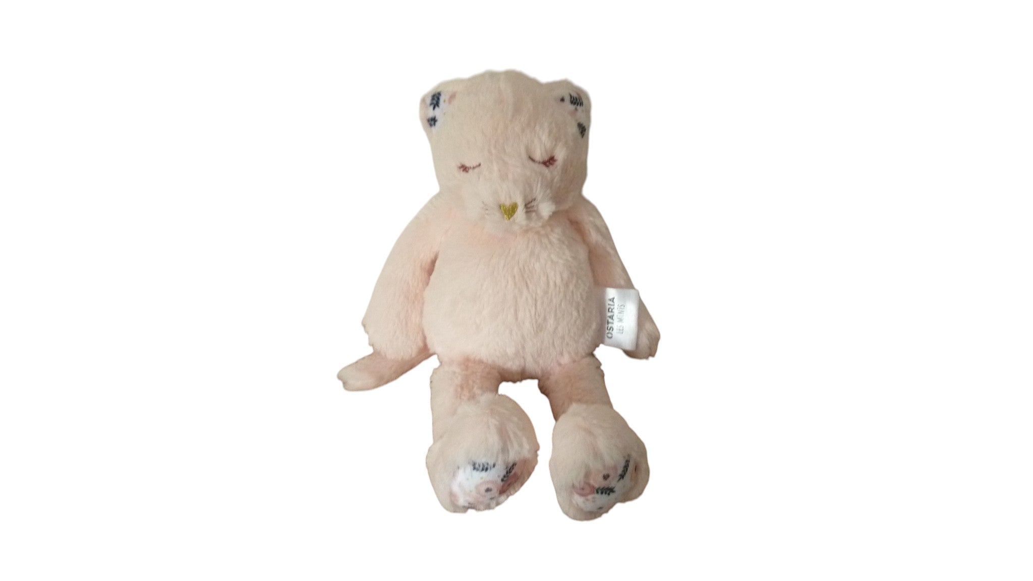 Peluche chat rose - Ostaria Les Minis 33 cm