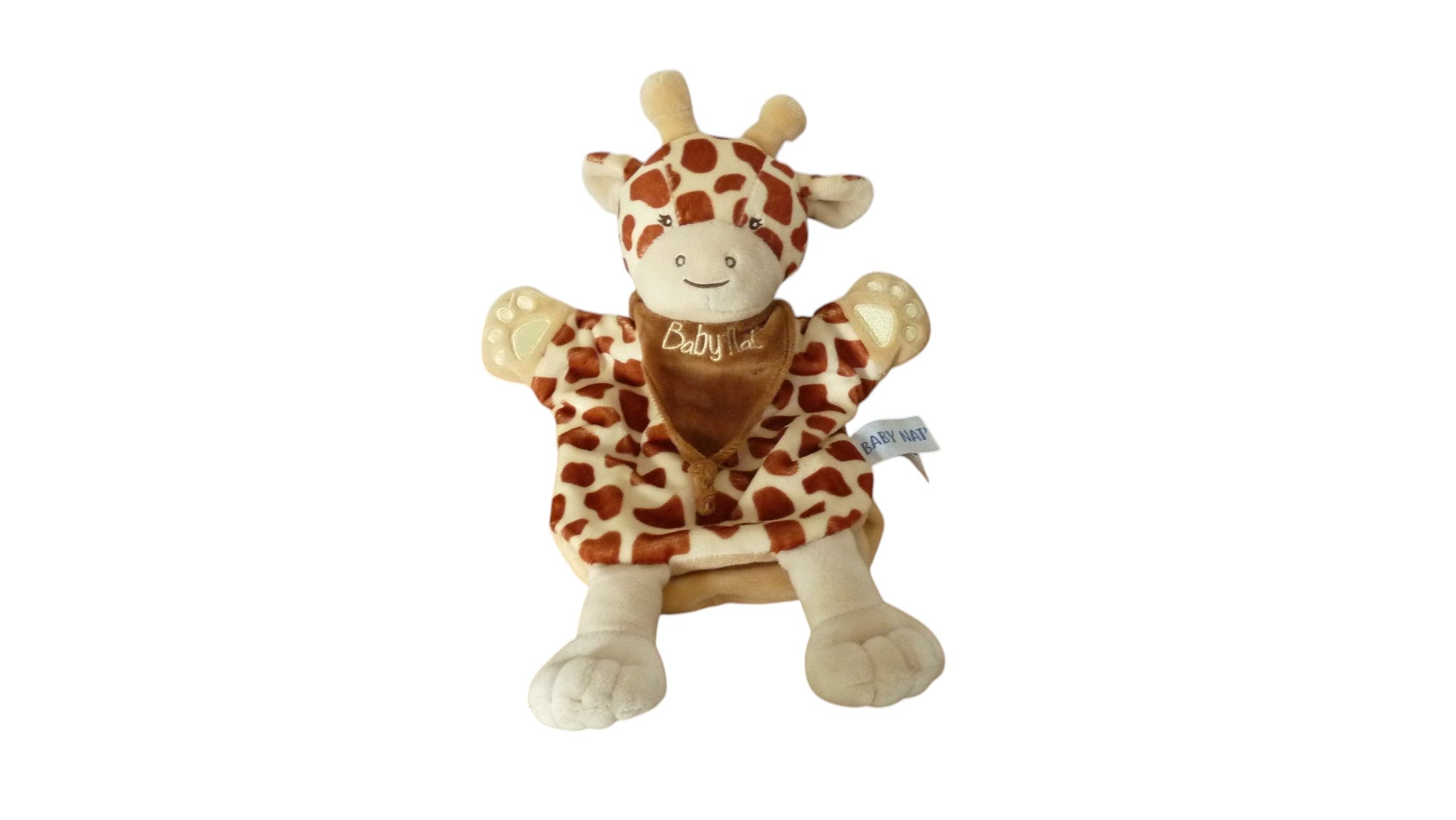 Doudou girafe marionnette  BN0397 Baby'Nat