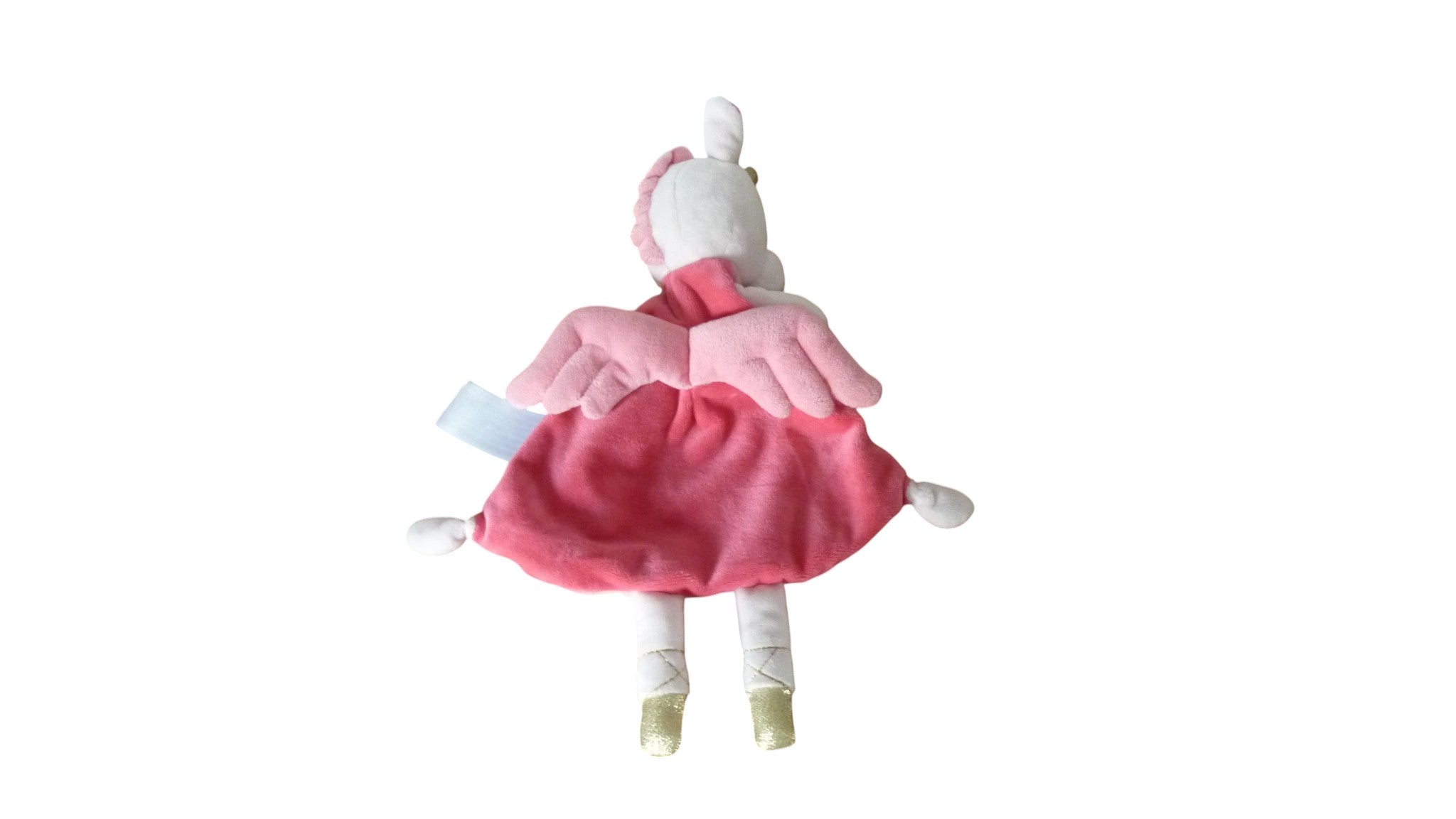 Doudou licorne plat rose - Pat et Ripaton