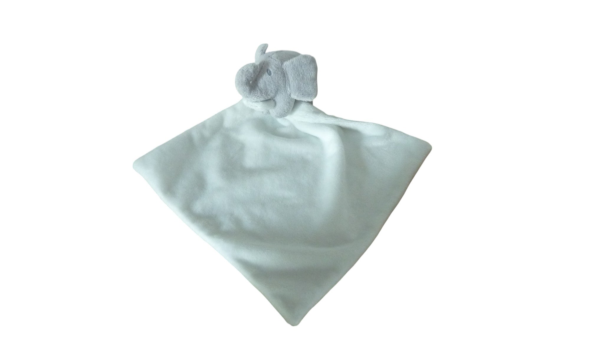 Peluche mouchoir éléphant gris blanc - The Little White Company