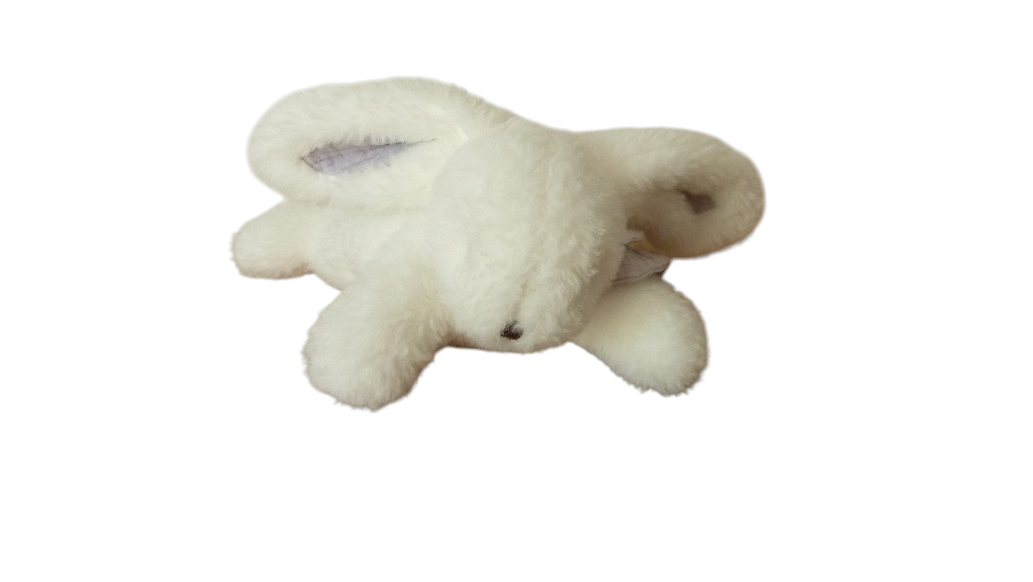 Peluche lapin blanc - Happy Glossy - DC3735 Doudou et Compagnie 24 cm