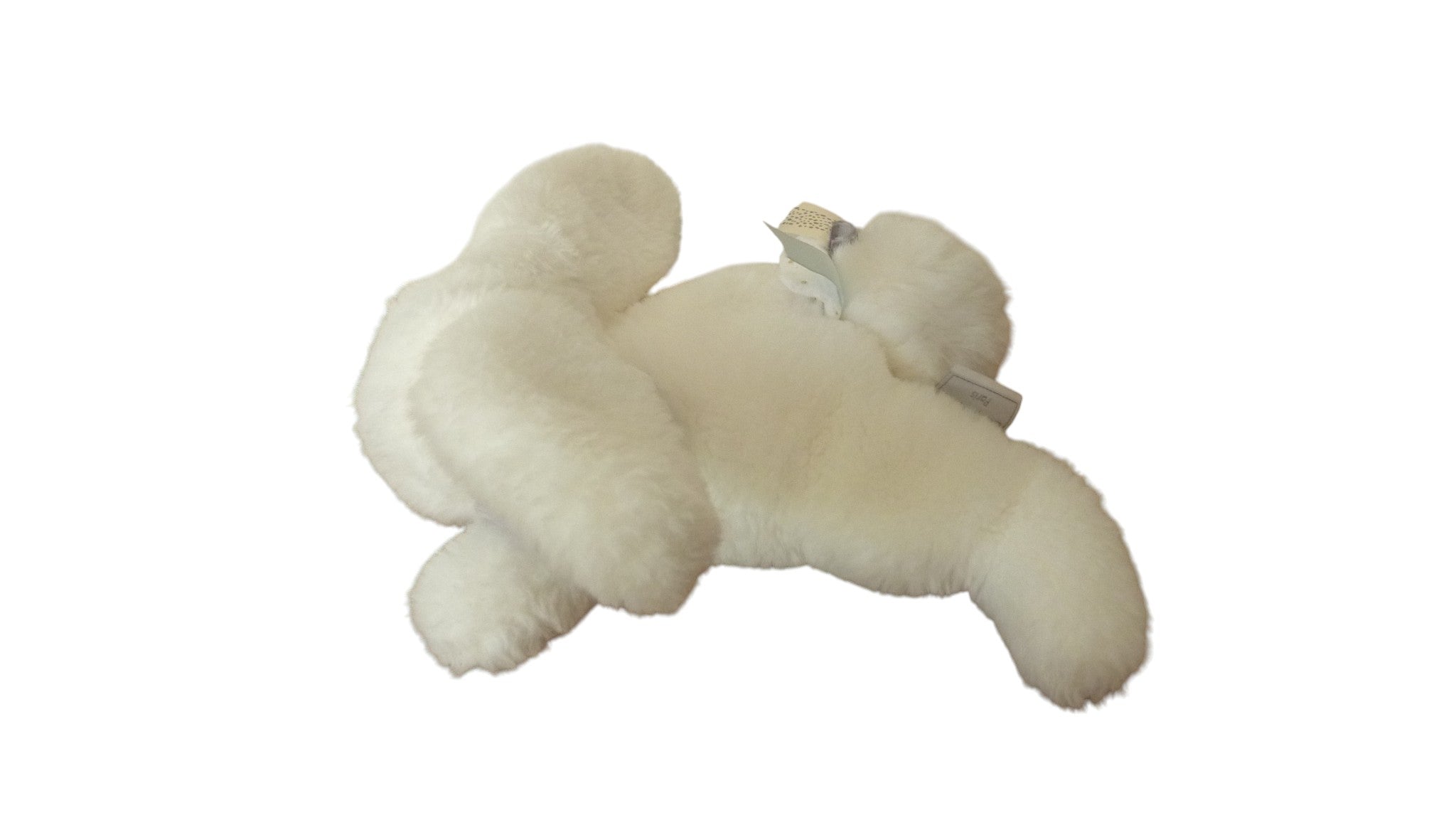 Peluche lapin blanc - Happy Glossy - DC3735 Doudou et Compagnie 24 cm