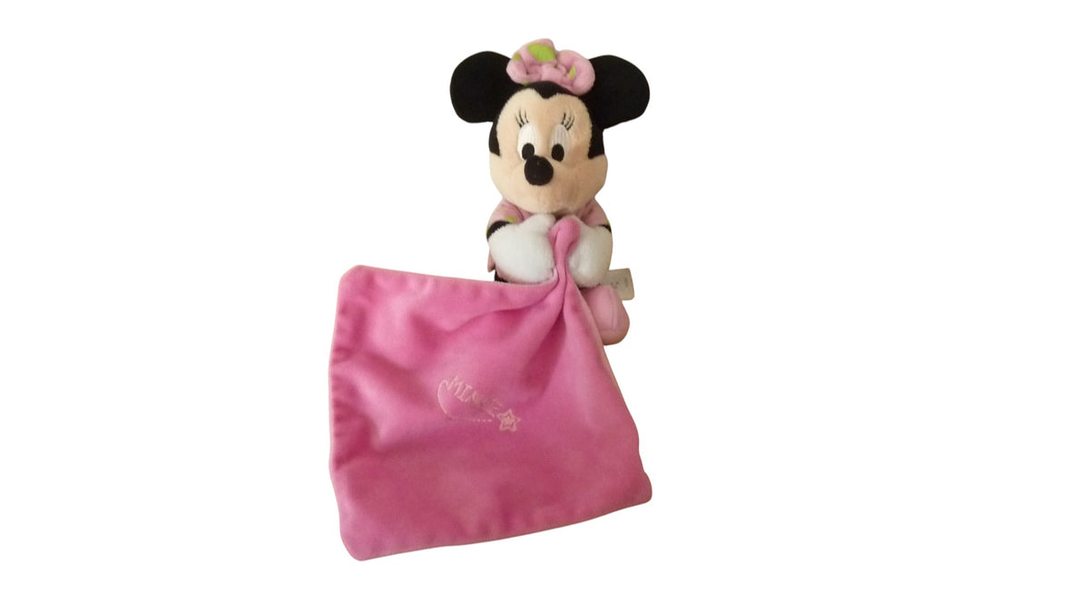 Peluche mouchoir Minnie rose luminescent - Disney