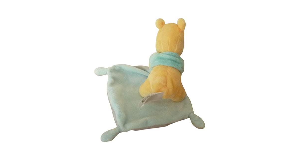 Peluche Winnie l'ourson - mouchoir gris turquoise - Disney