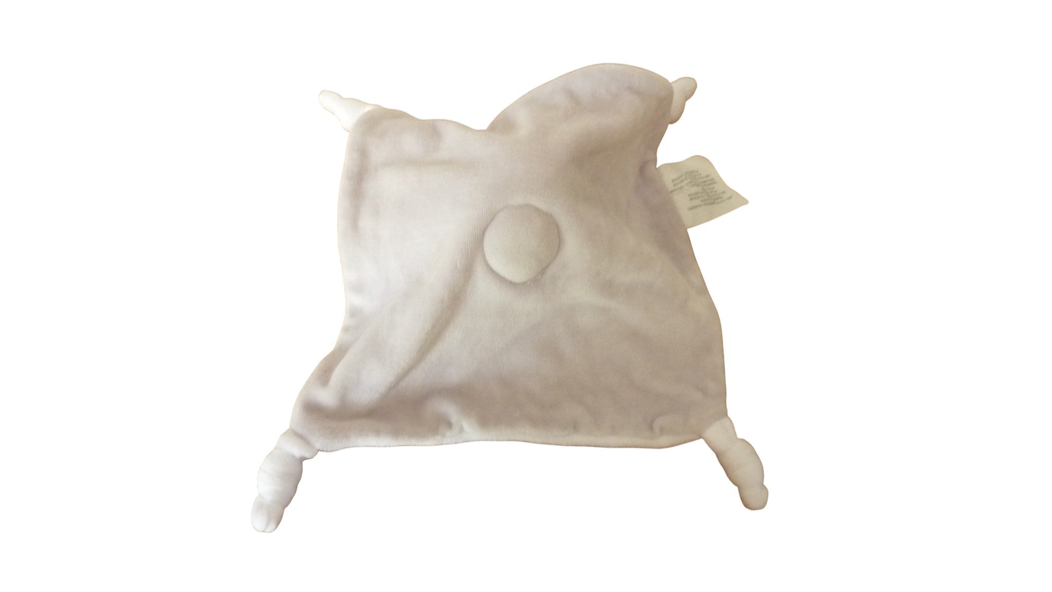 Doudou panda plat blanc gris - Siplec