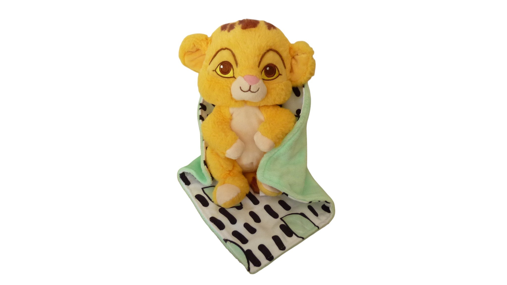 Peluche Simba avec couverture - Disney 23 cm