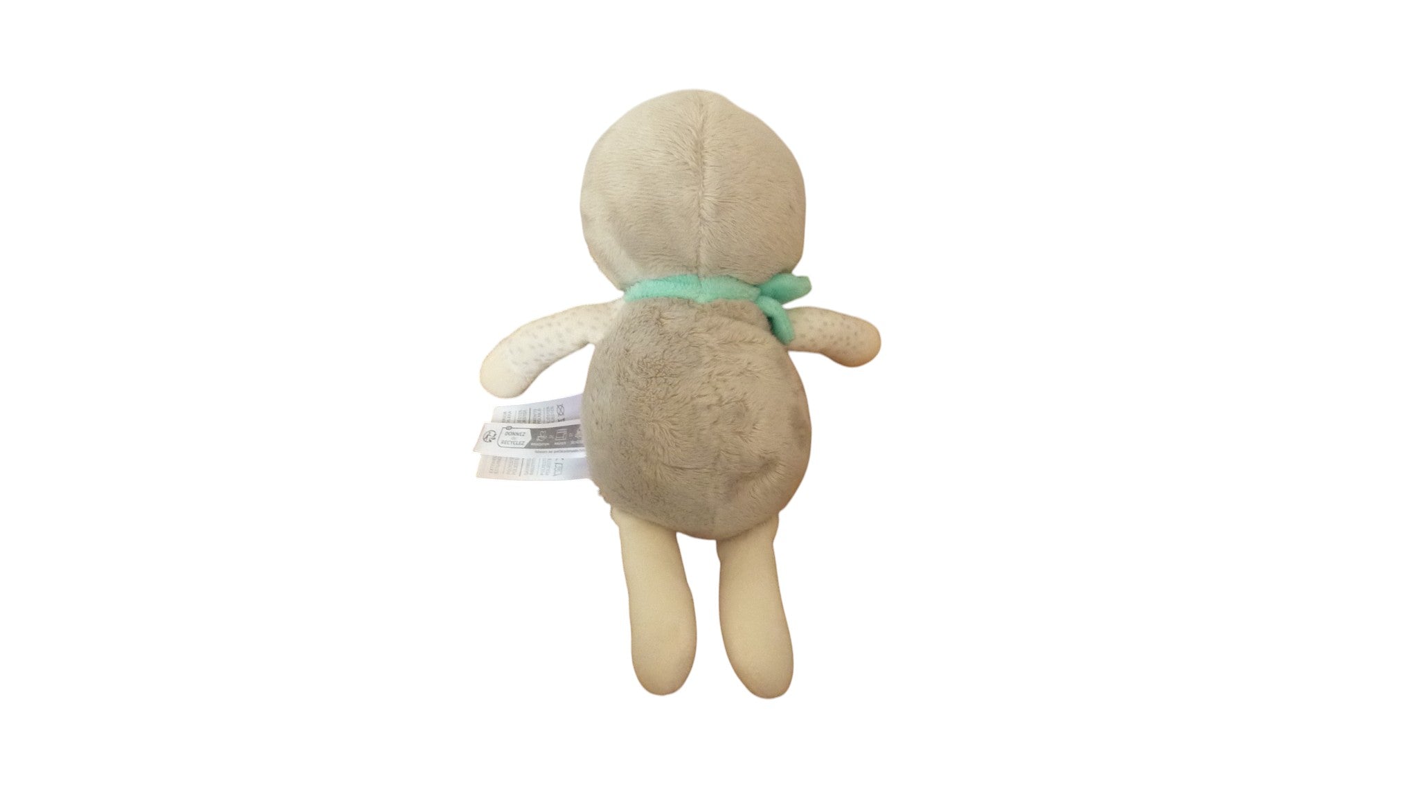 Peluche hérisson gris vert - Mots d'Enfants 25 cm