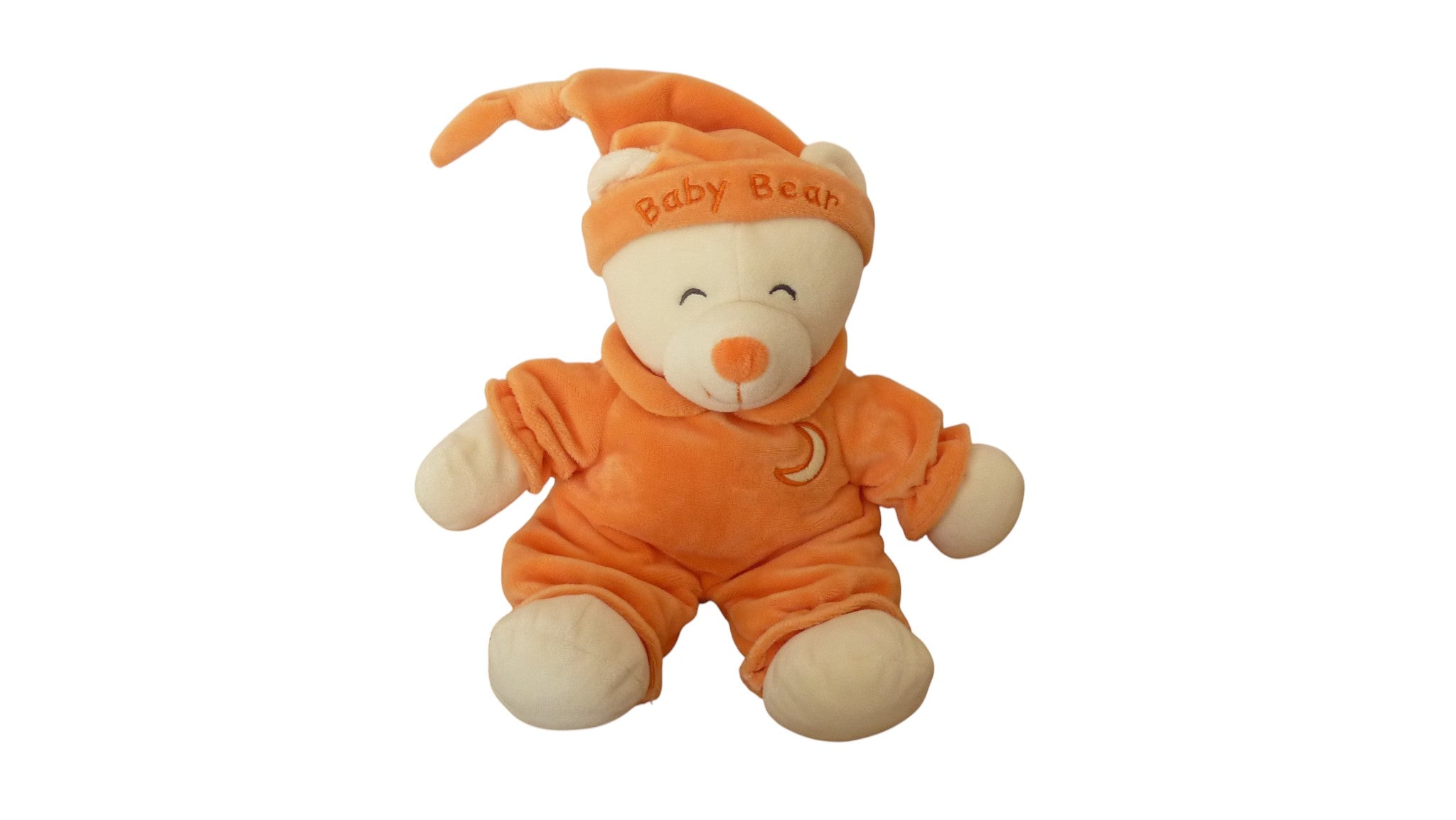 Peluche ours crème orange - Gipsy 30 cm