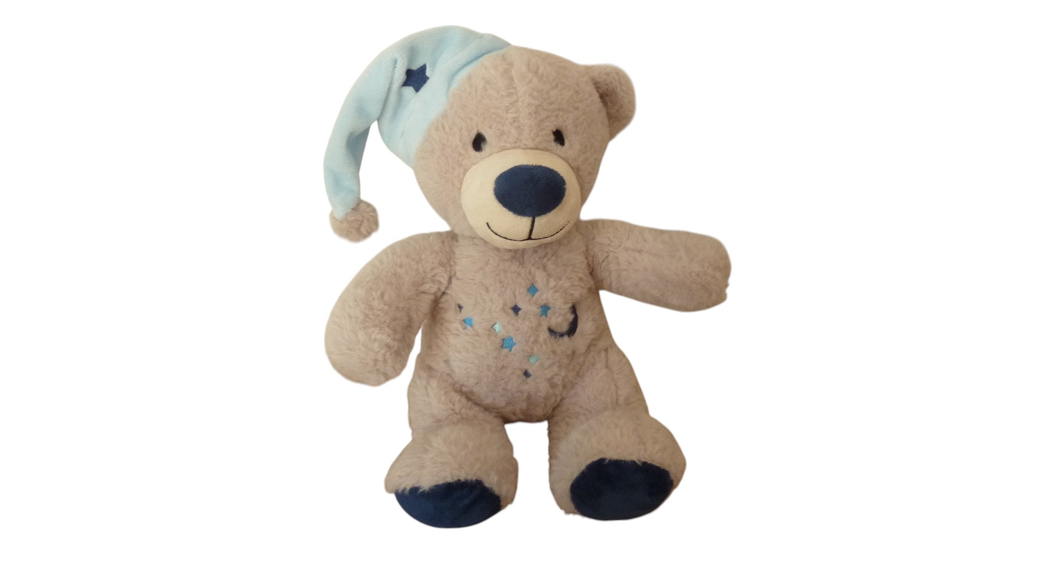 Peluche ours gris bleu - Françoise Saget 32 cm