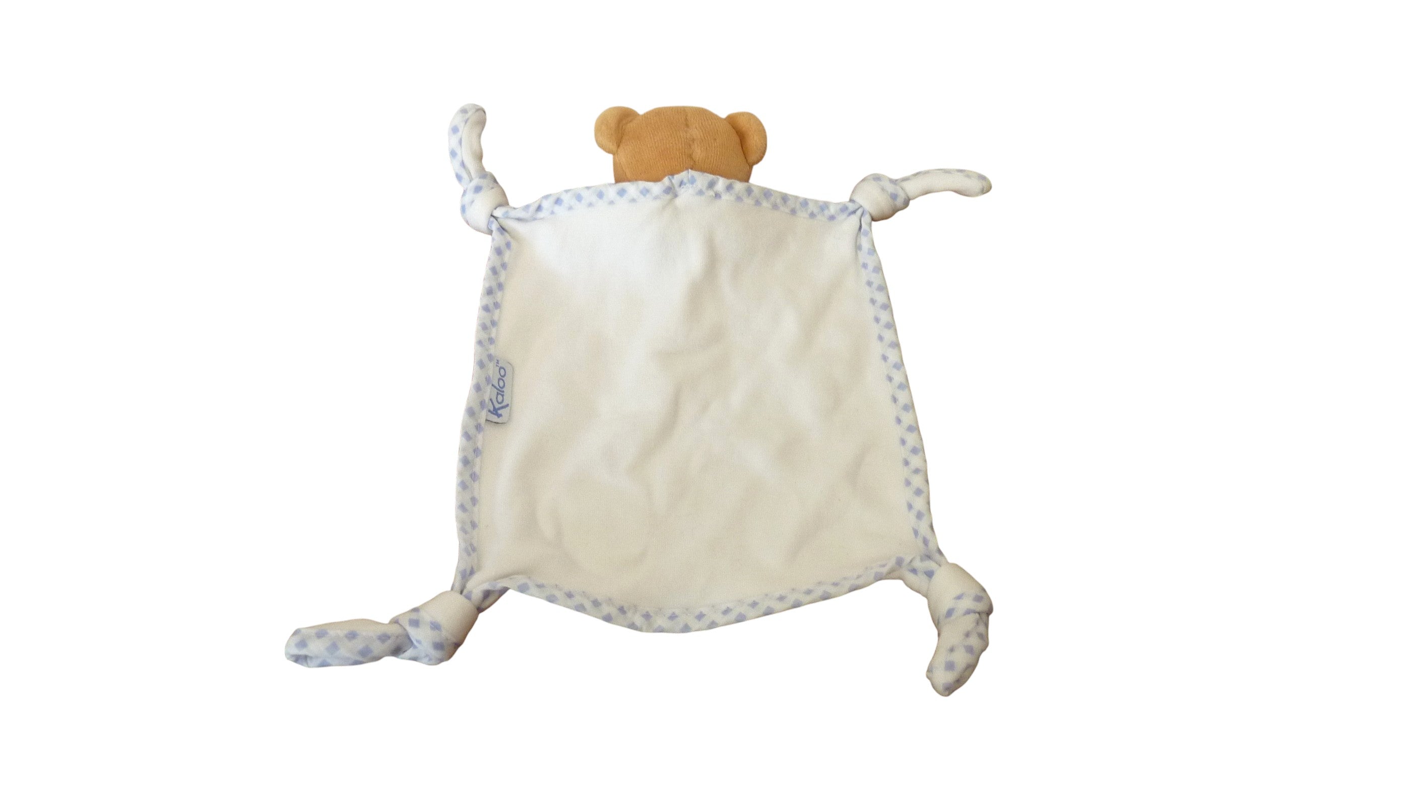 Doudou ours dormeur plat blanc - Kaloo