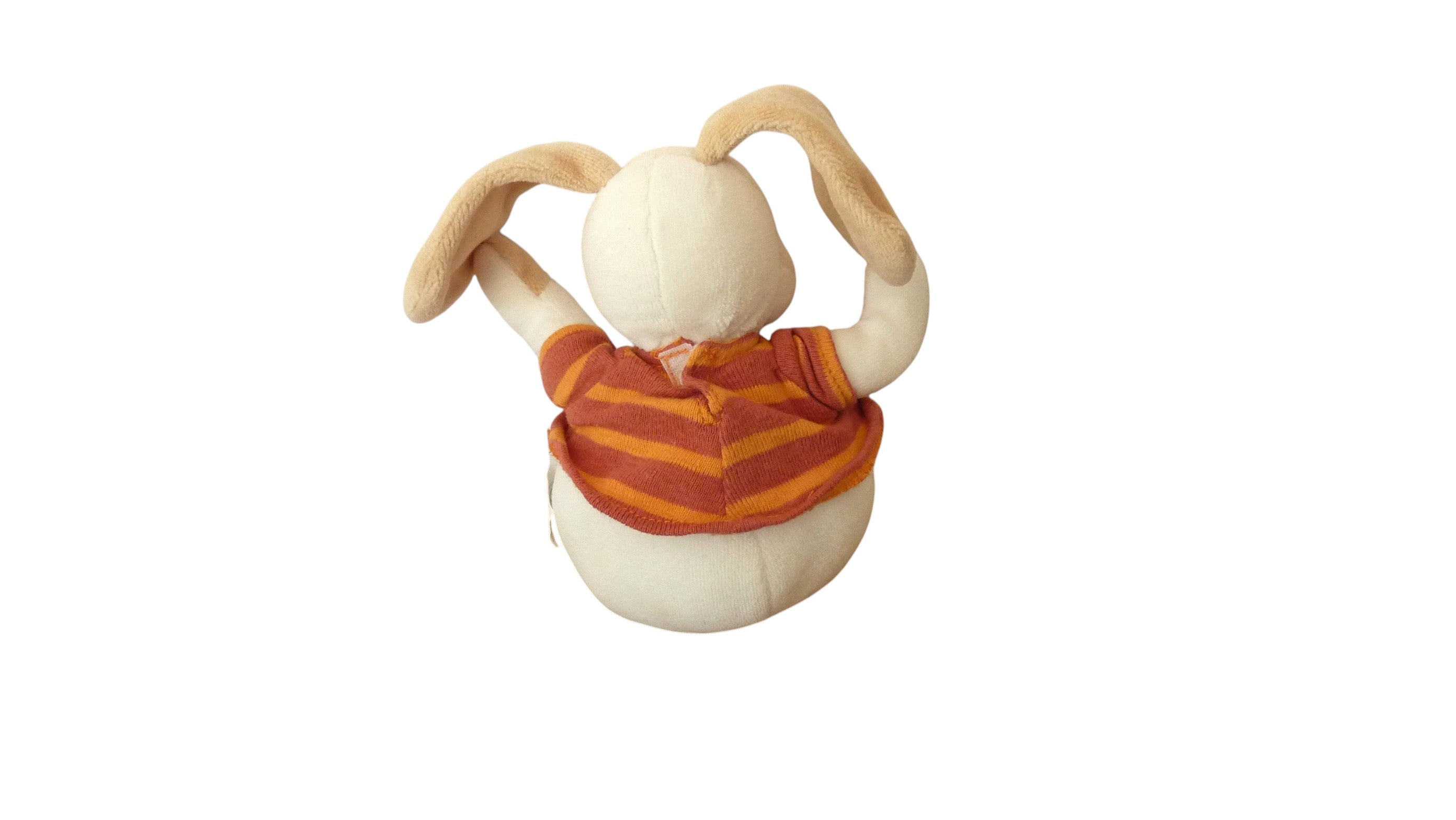 Peluche chien blanc marron - Sucre d'Orge 19 cm