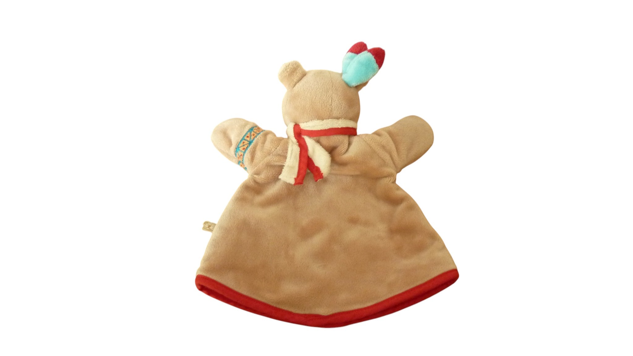 Doudou ours indien marionnette - Pinto et Kaya - Noukie's