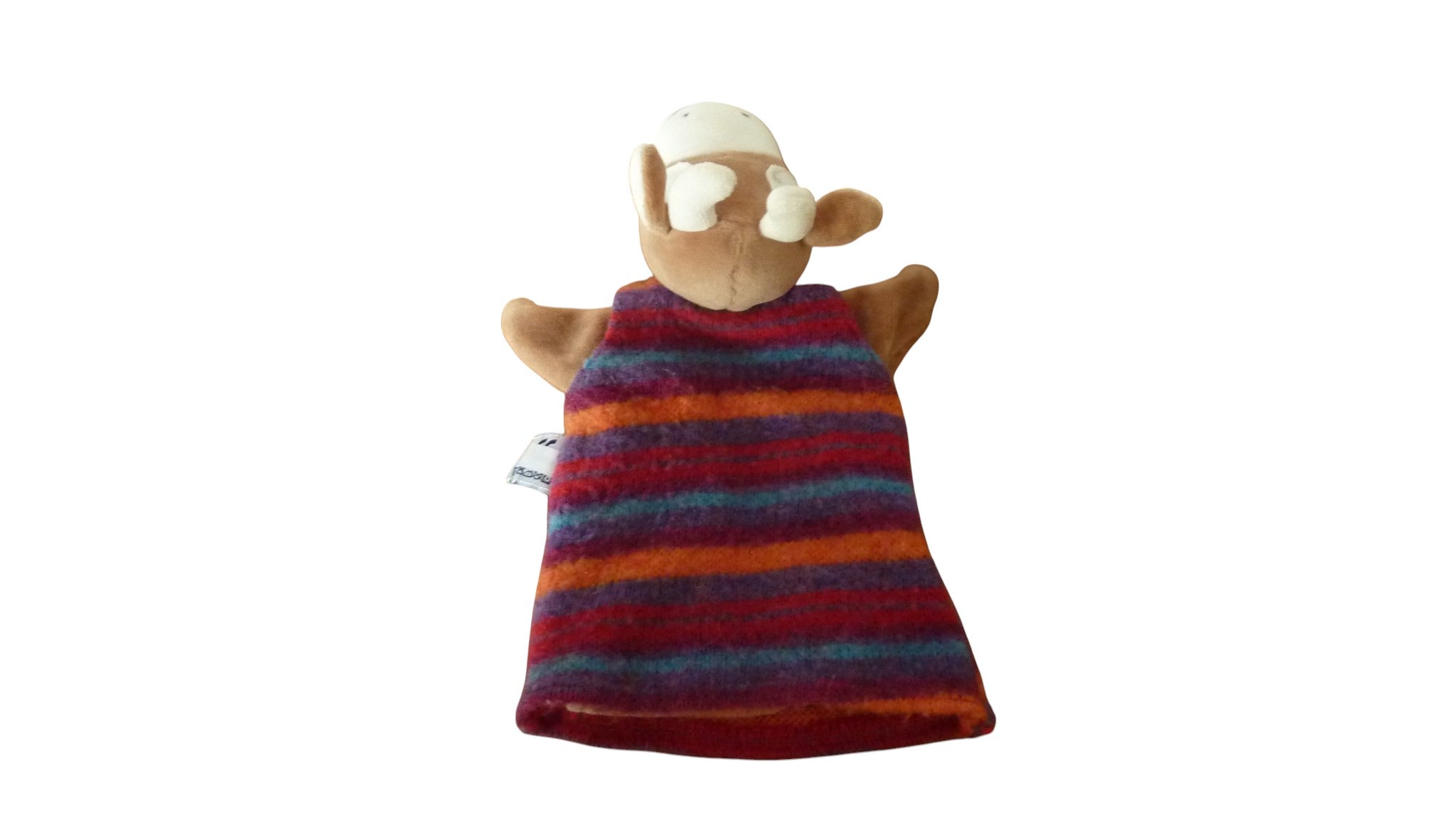 Doudou vache marionnette - La Grande Famille - Moulin Roty