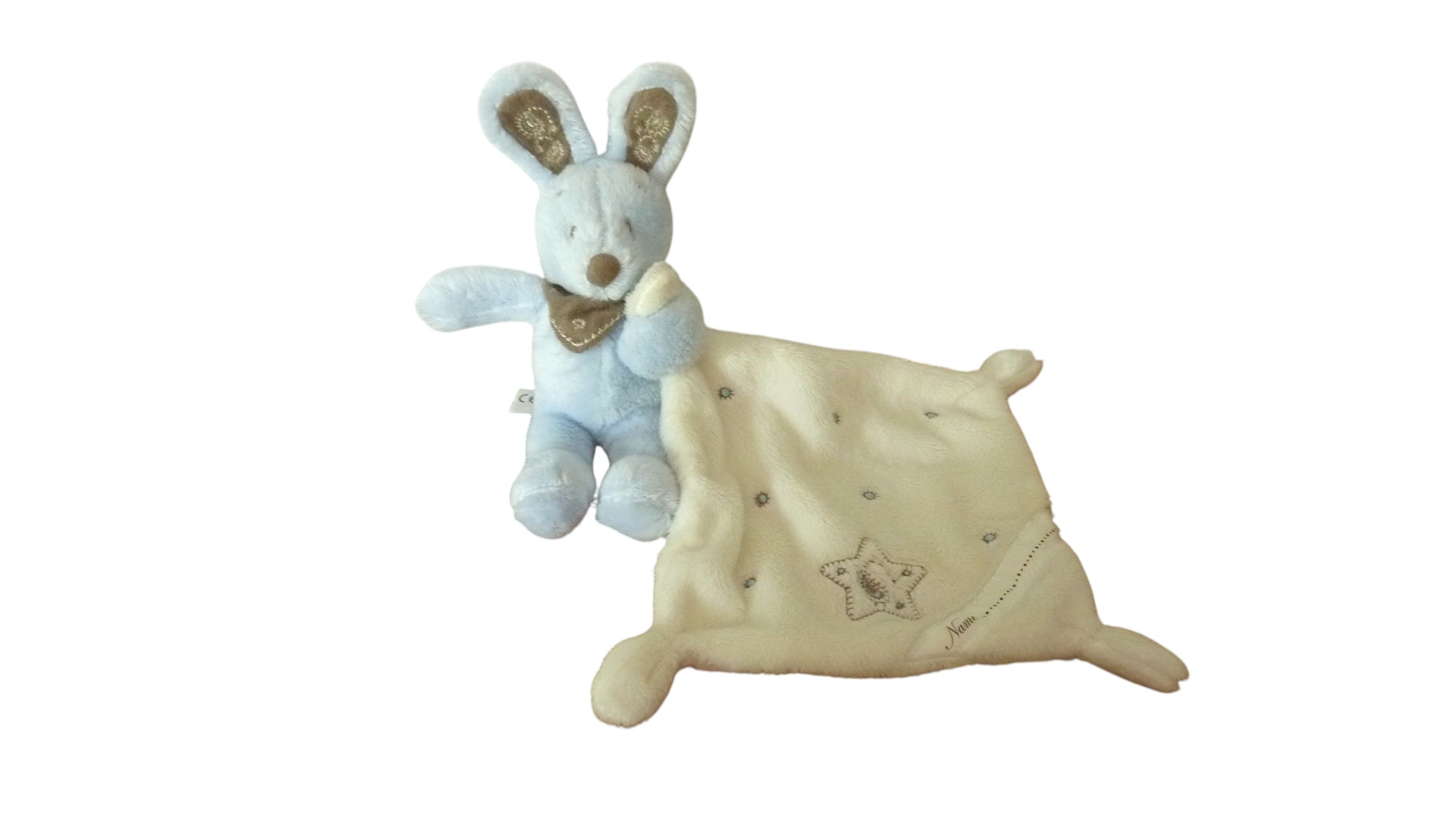 Peluche mouchoir lapin bleu - Nicotoy Simba Toys