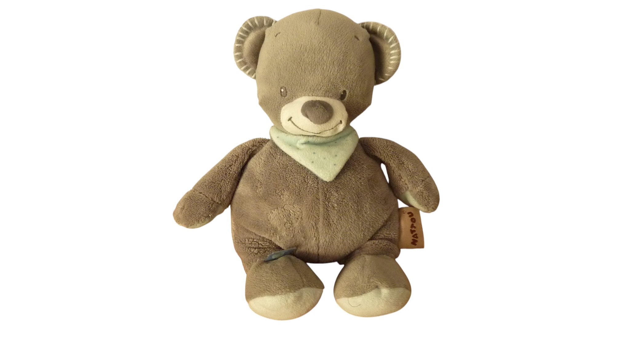 Peluche ours gris - Romeo Jules & Sally - Nattou 31 cm