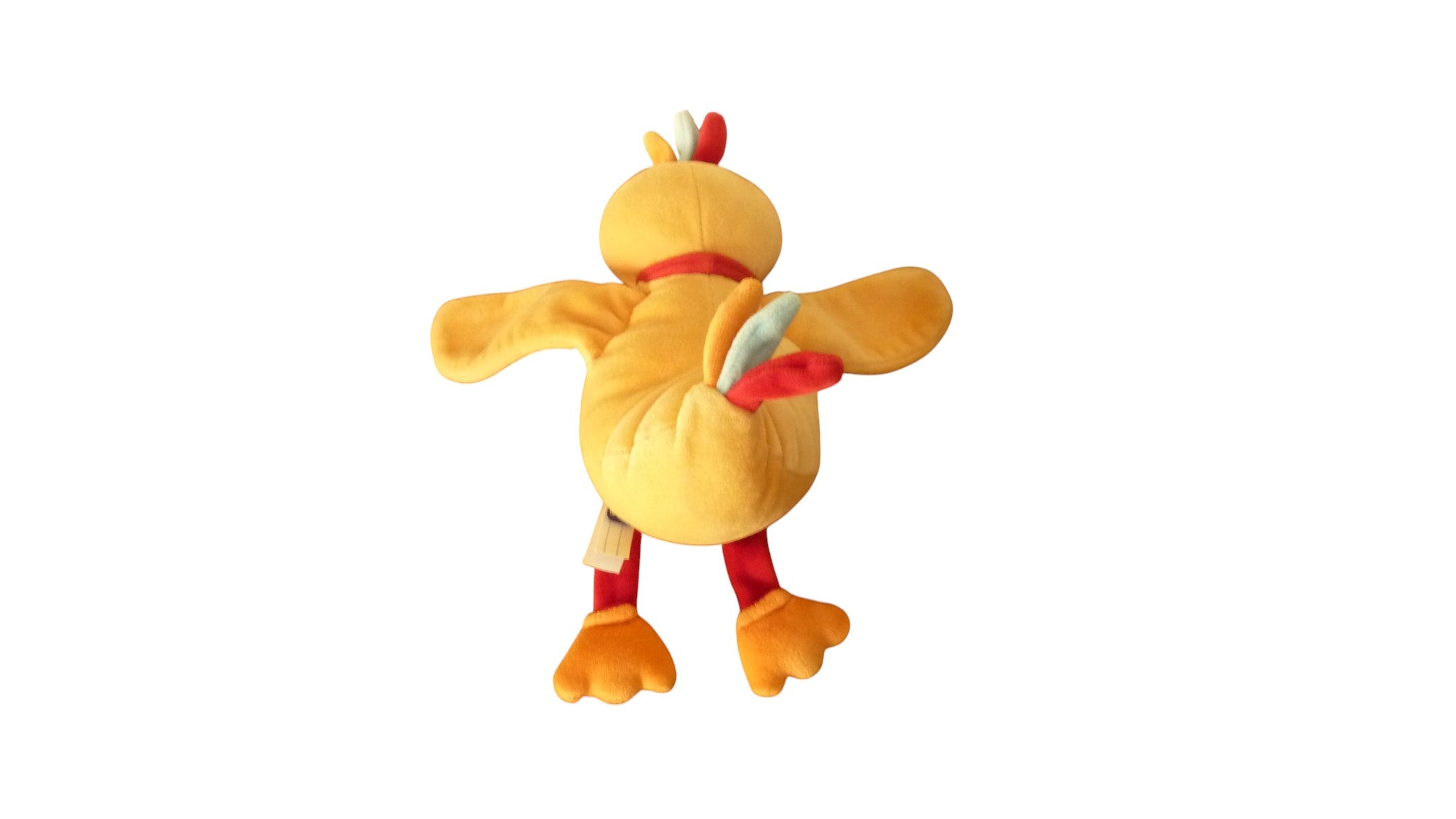 Peluche poule orange - sucre d'Orge 28 cm