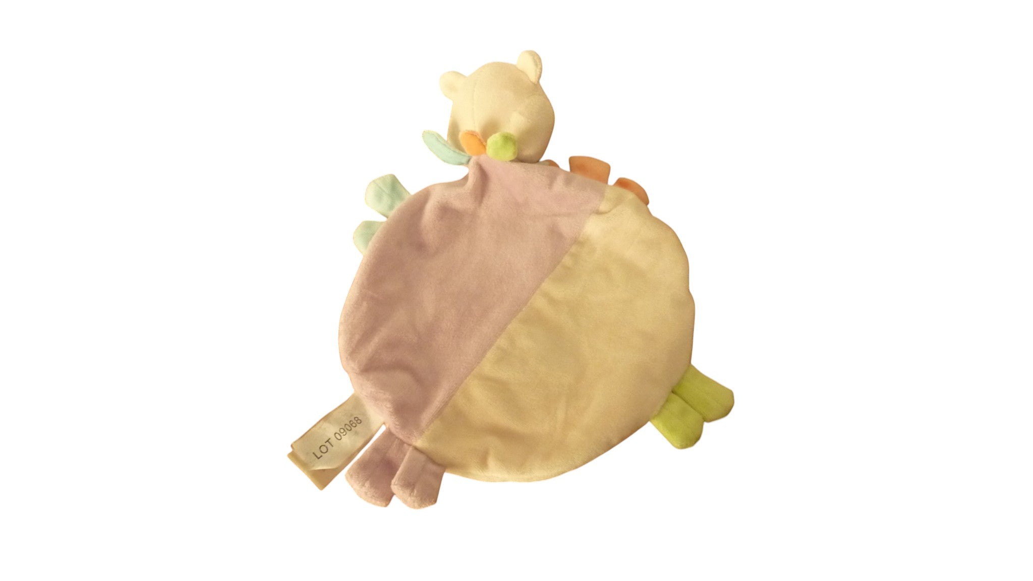 Doudou panda Pandy plat multicolore - Baby'Nat