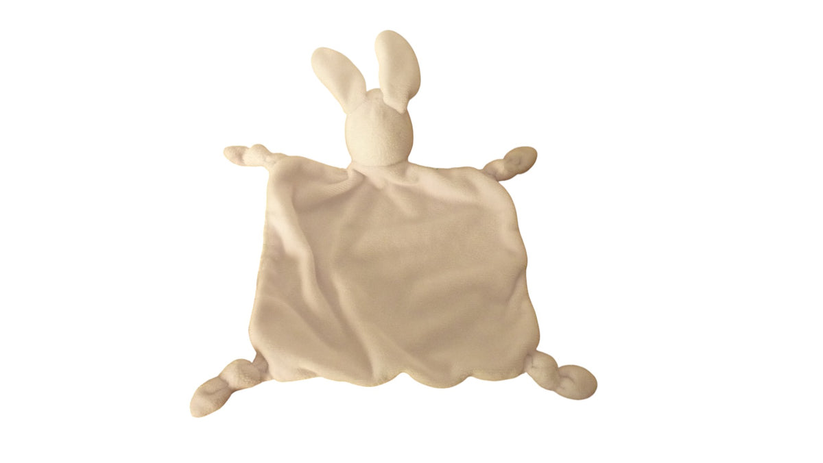 Doudou lapin plat blanc étoiles - TAO