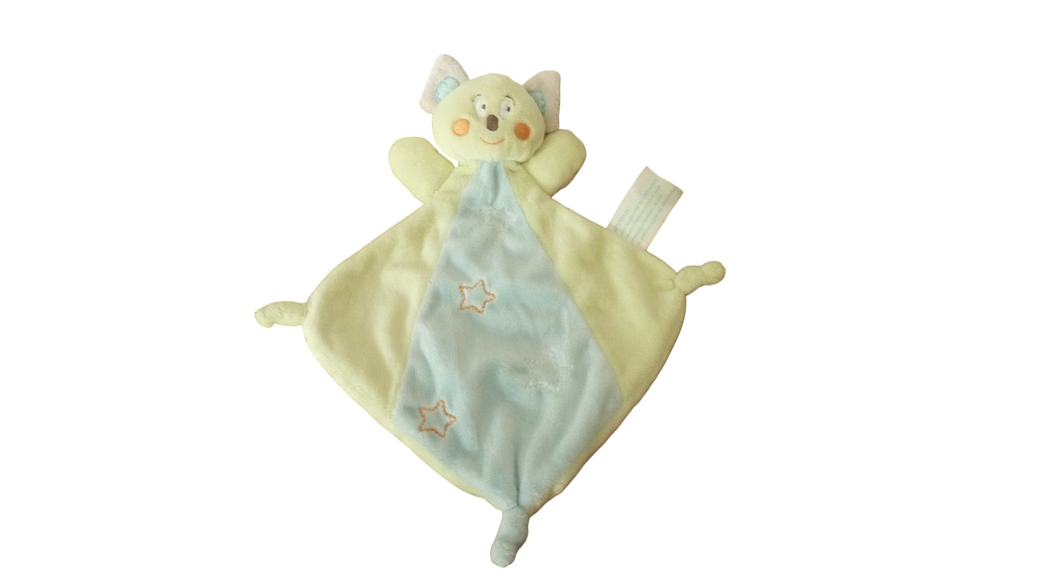 Doudou koala plat vert bleu - Kimbaloo