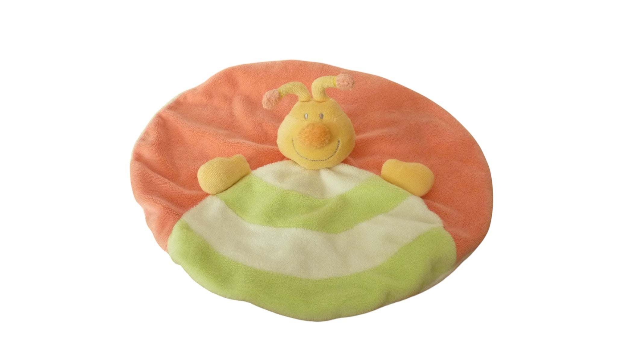 Doudou abeille plat orange vert - Jollybaby