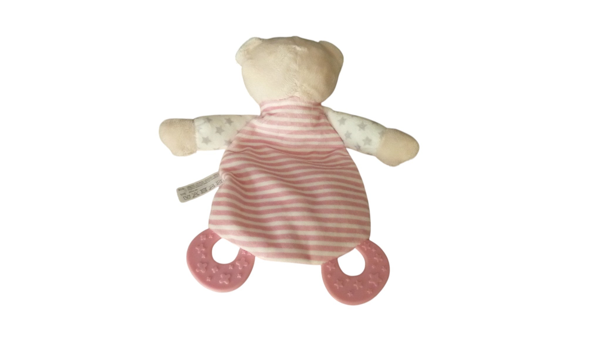 Doudou ours plat rose - Tendertoys