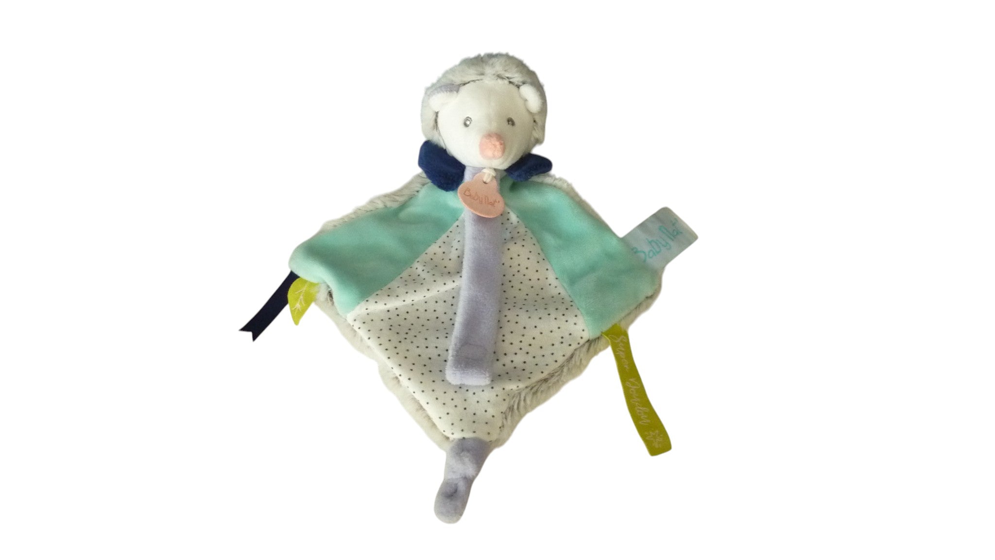 Doudou hérisson attache sucette BN0476 Baby'Nat