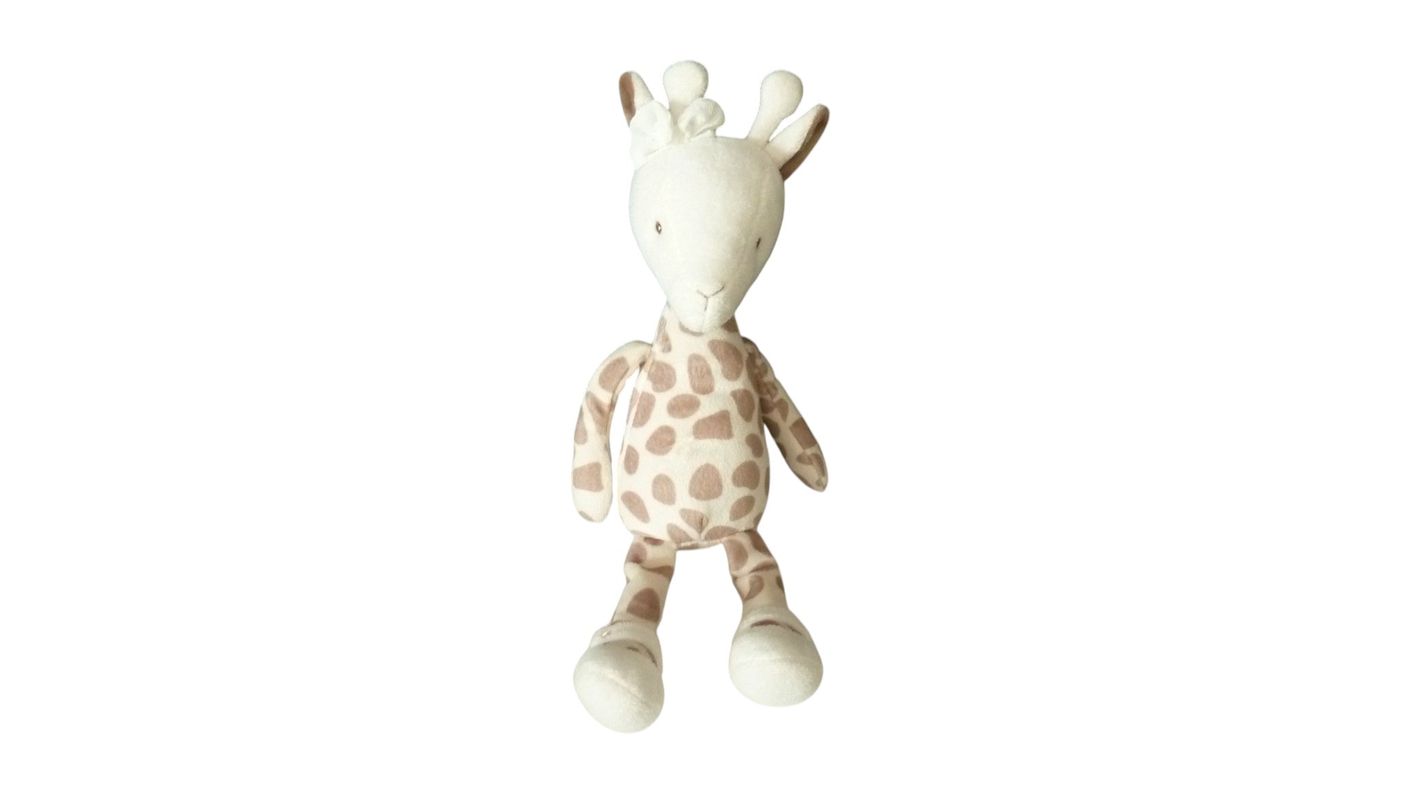 Peluche girafe crème marron - Bukowski 32 cm