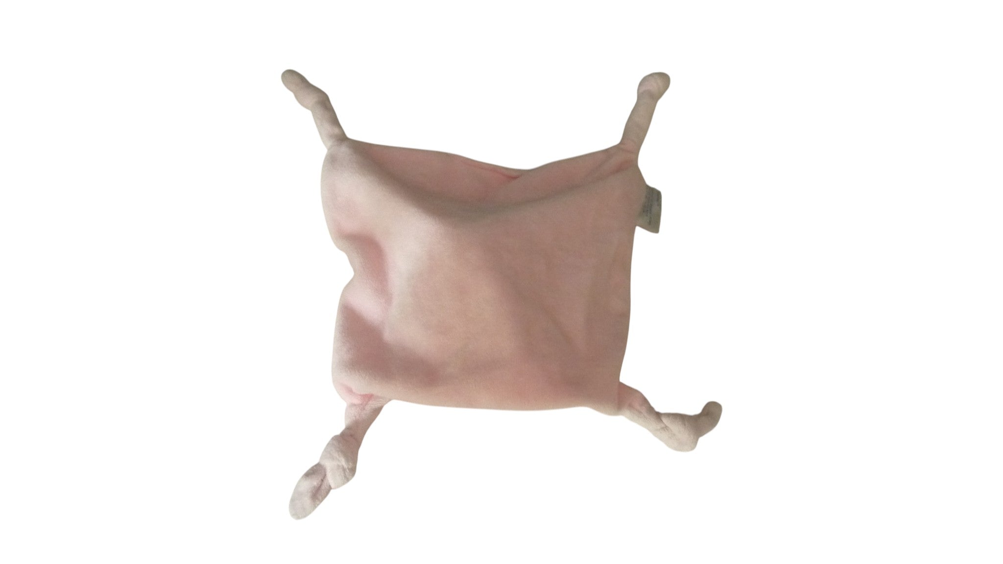 Doudou lapin plat rose - Picot