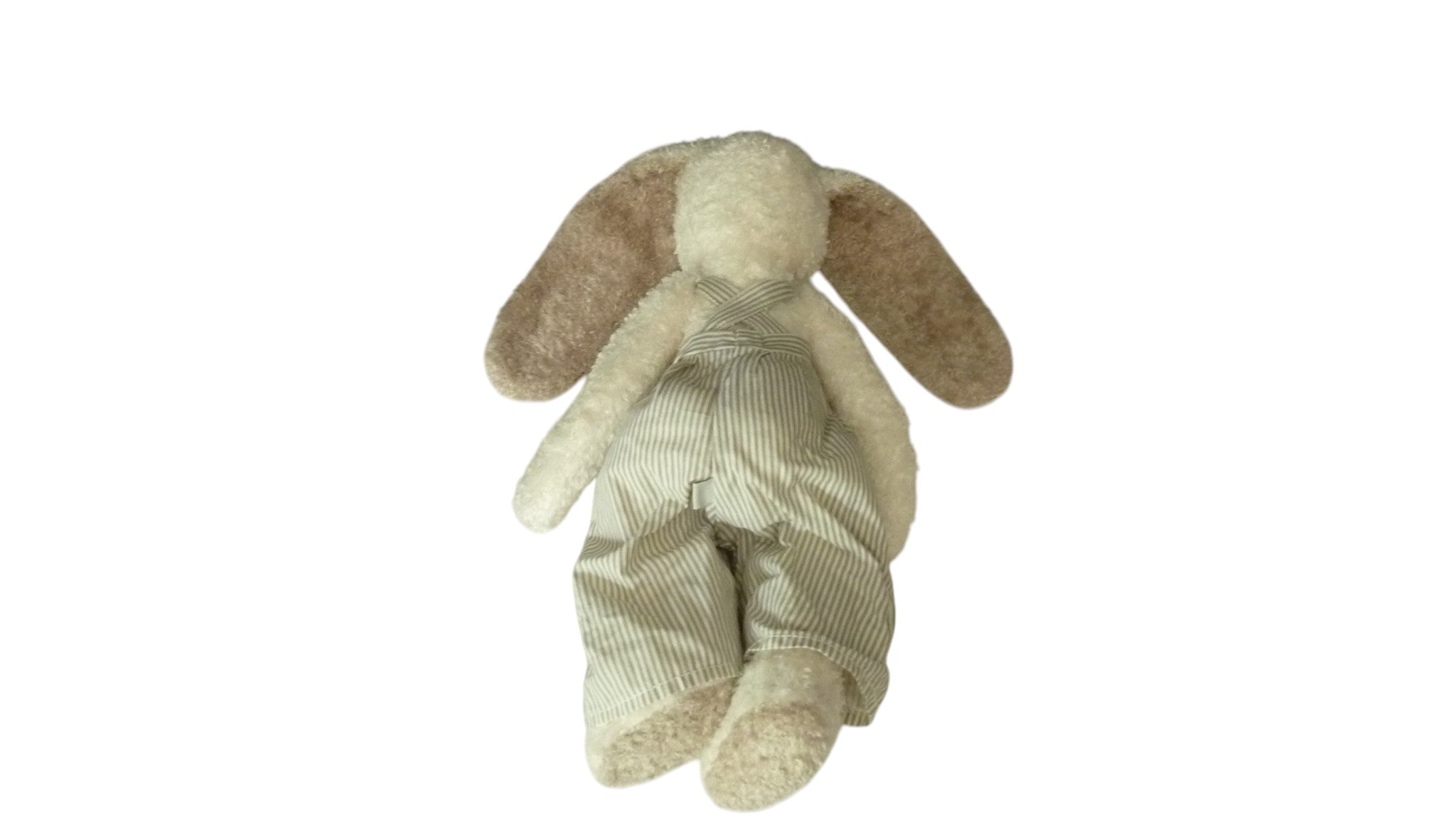 Peluche lapin blanc taupe - Cyrillus 36 cm