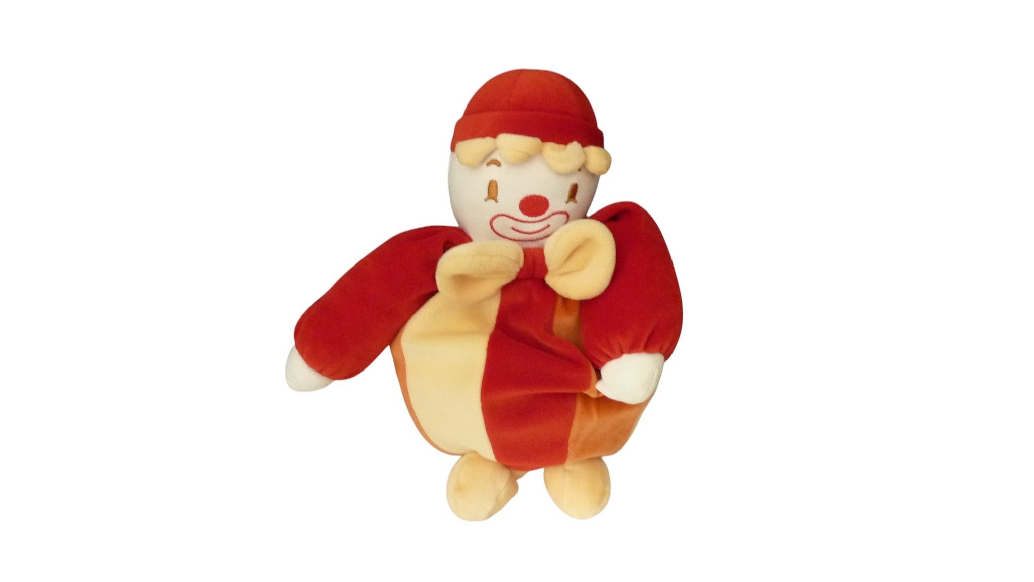 Peluche clown rouge - sucre d'Orge 30 cm