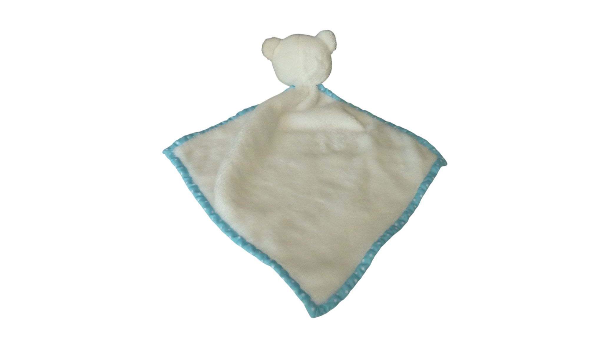 Doudou ours plat blanc bleu - Jurong Kangning