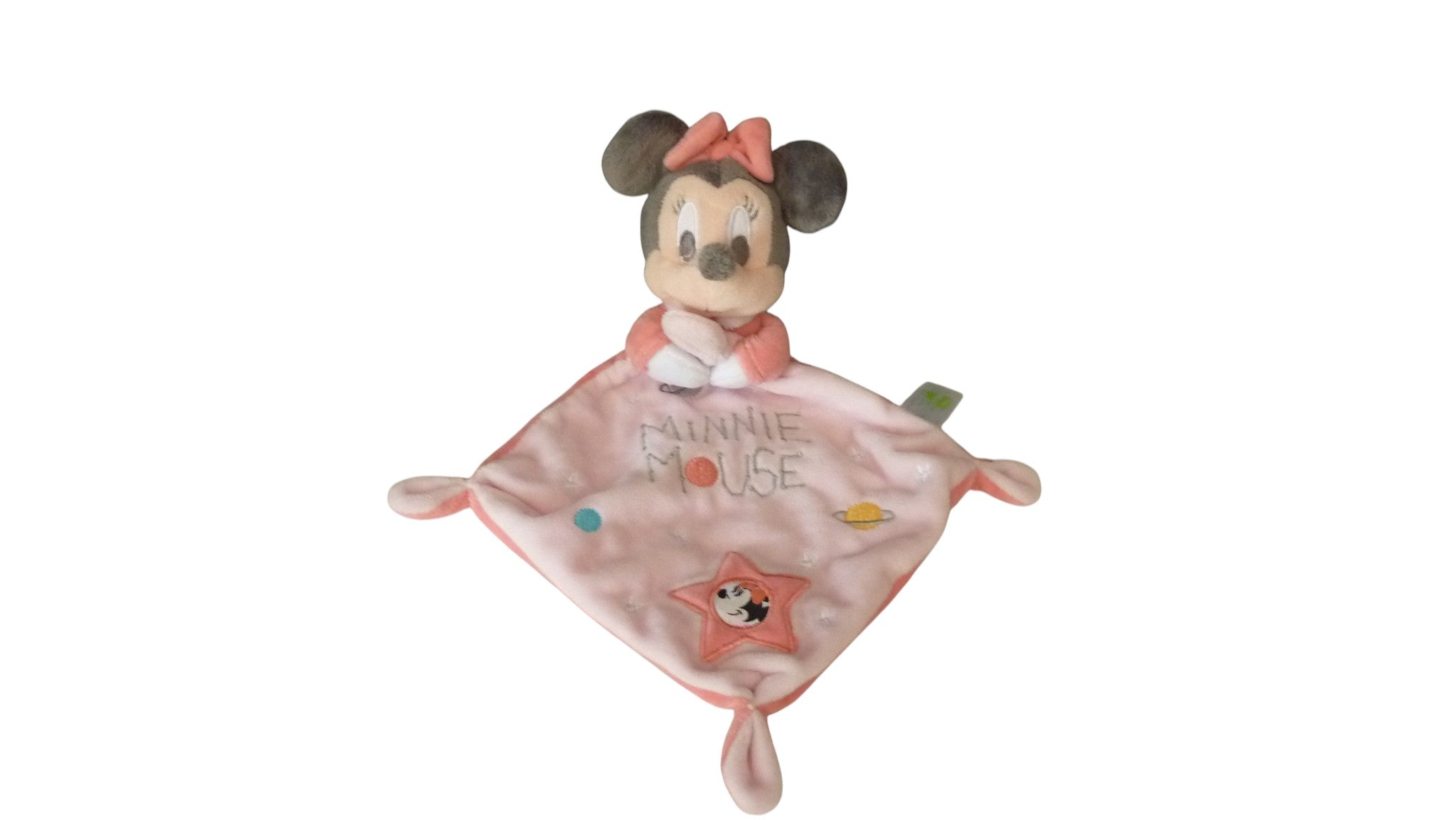 Doudou Minnie plat rose - Disney