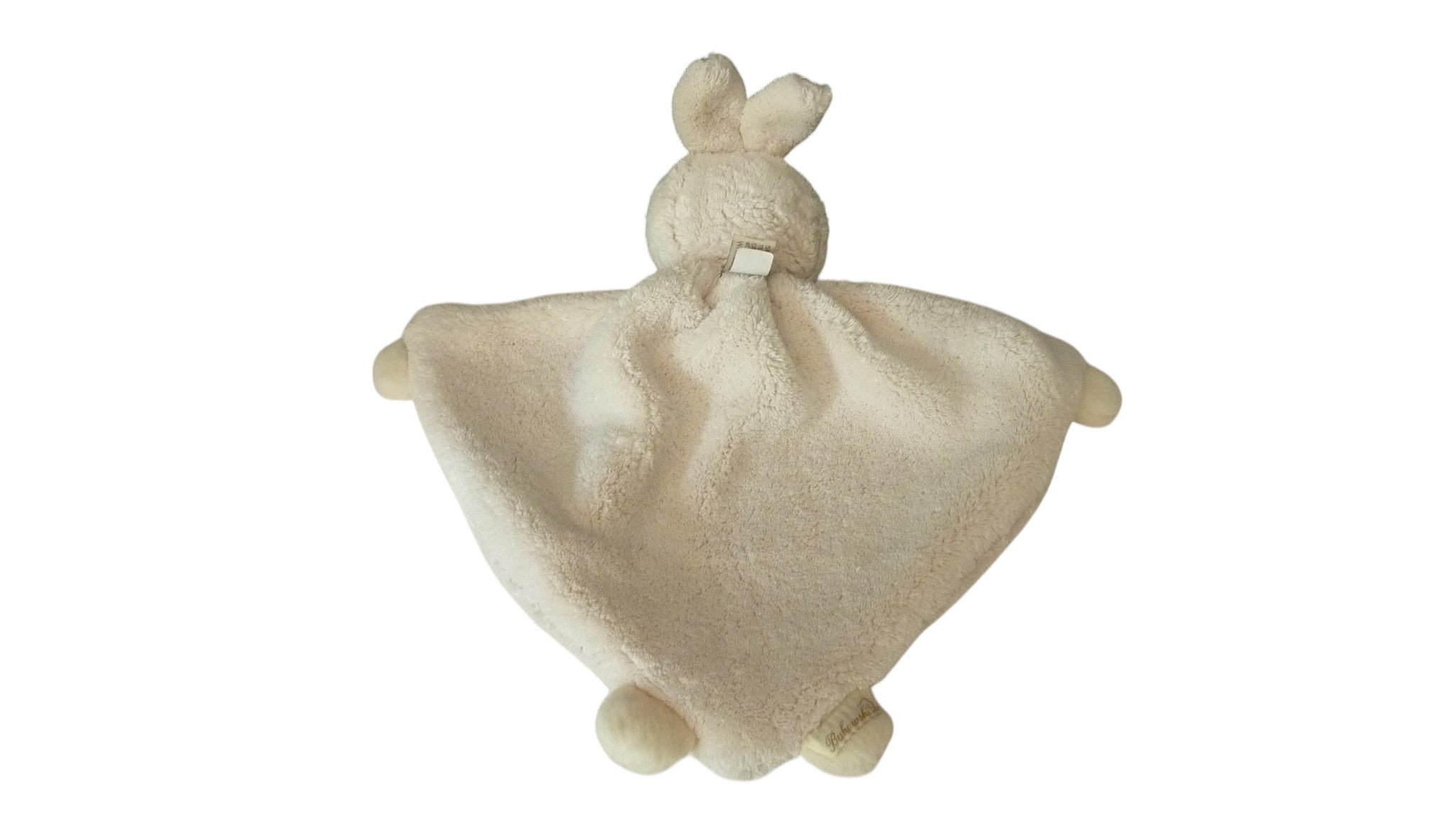 Doudou ours plat déguisé en lapin beige écru - Bukowski