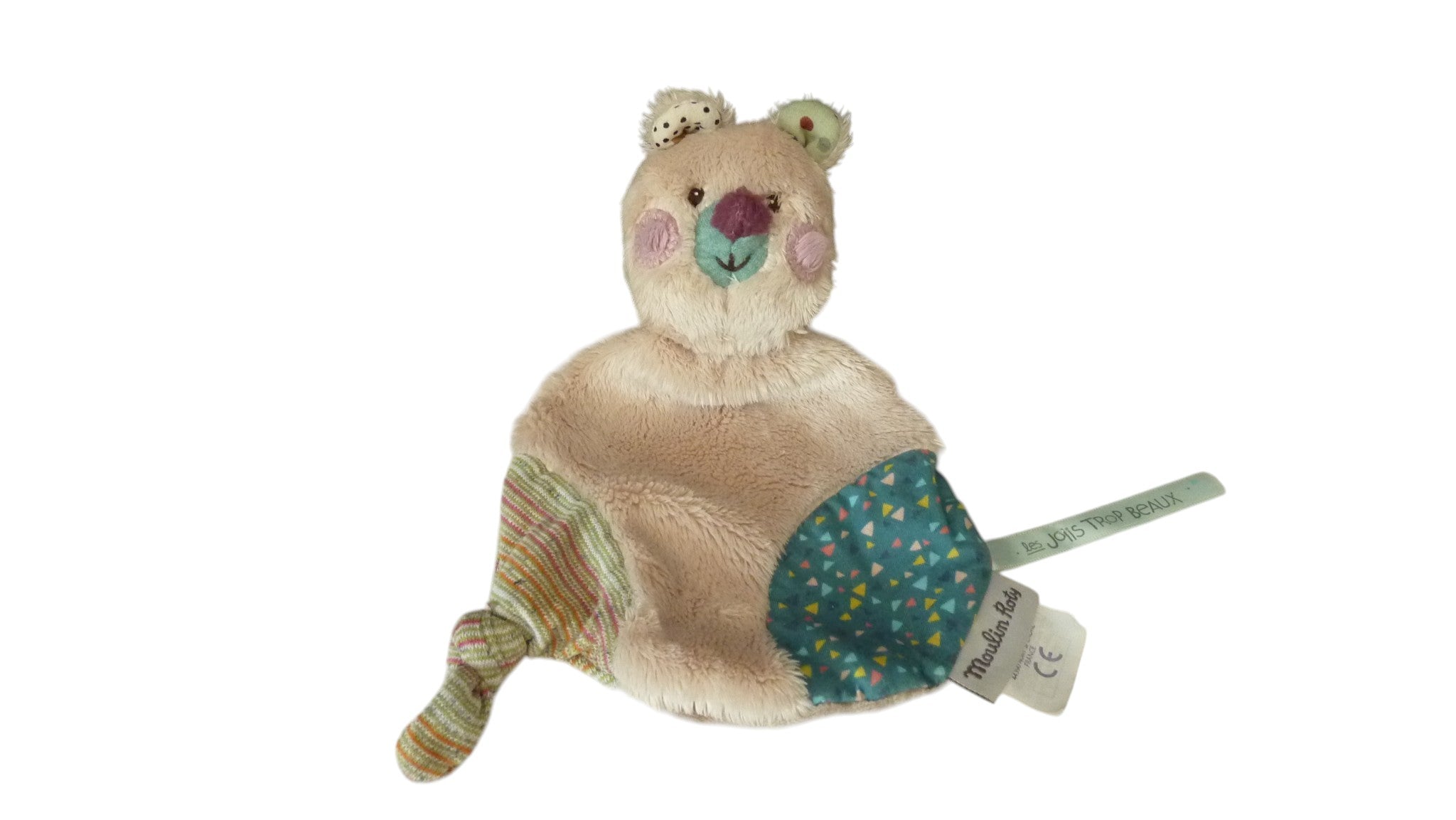 Doudou ours plat - Les Jolis Trop Beaux - Moulin Roty