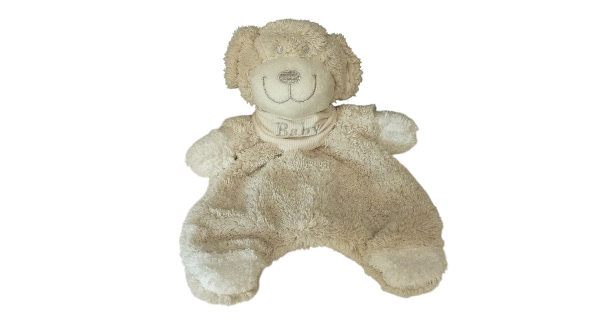 Doudou chien plat beige - Sud Etoffe