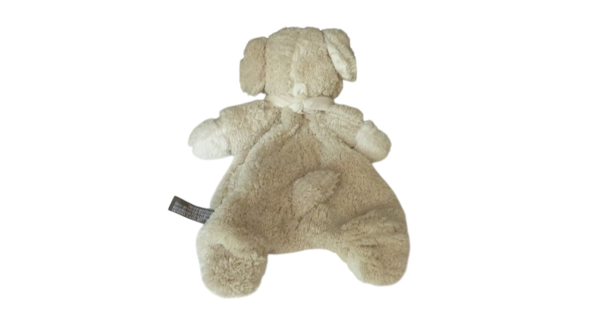 Doudou chien plat beige - Sud Etoffe