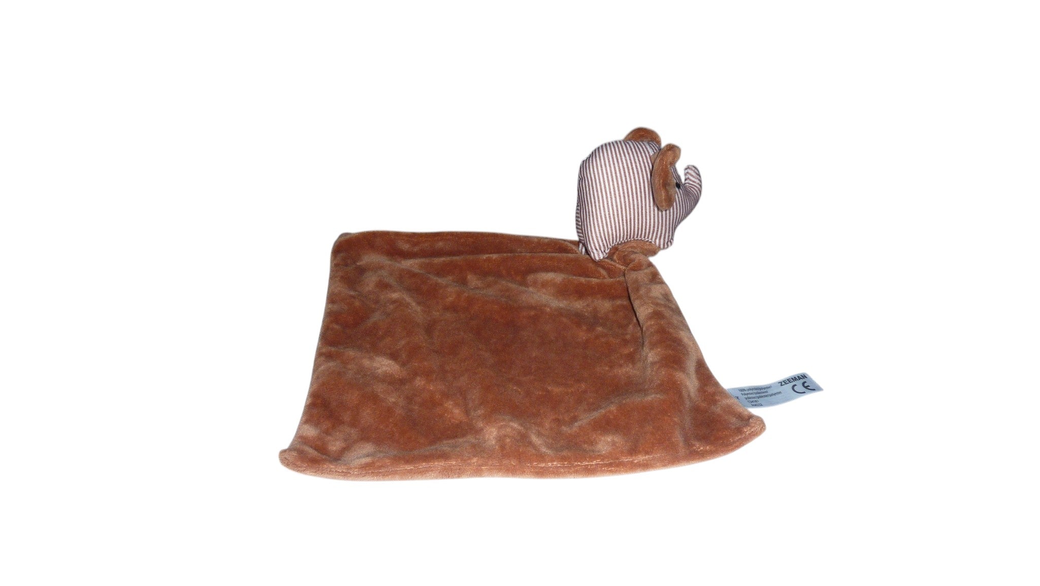 Peluche mouchoir éléphant marron - Zeeman
