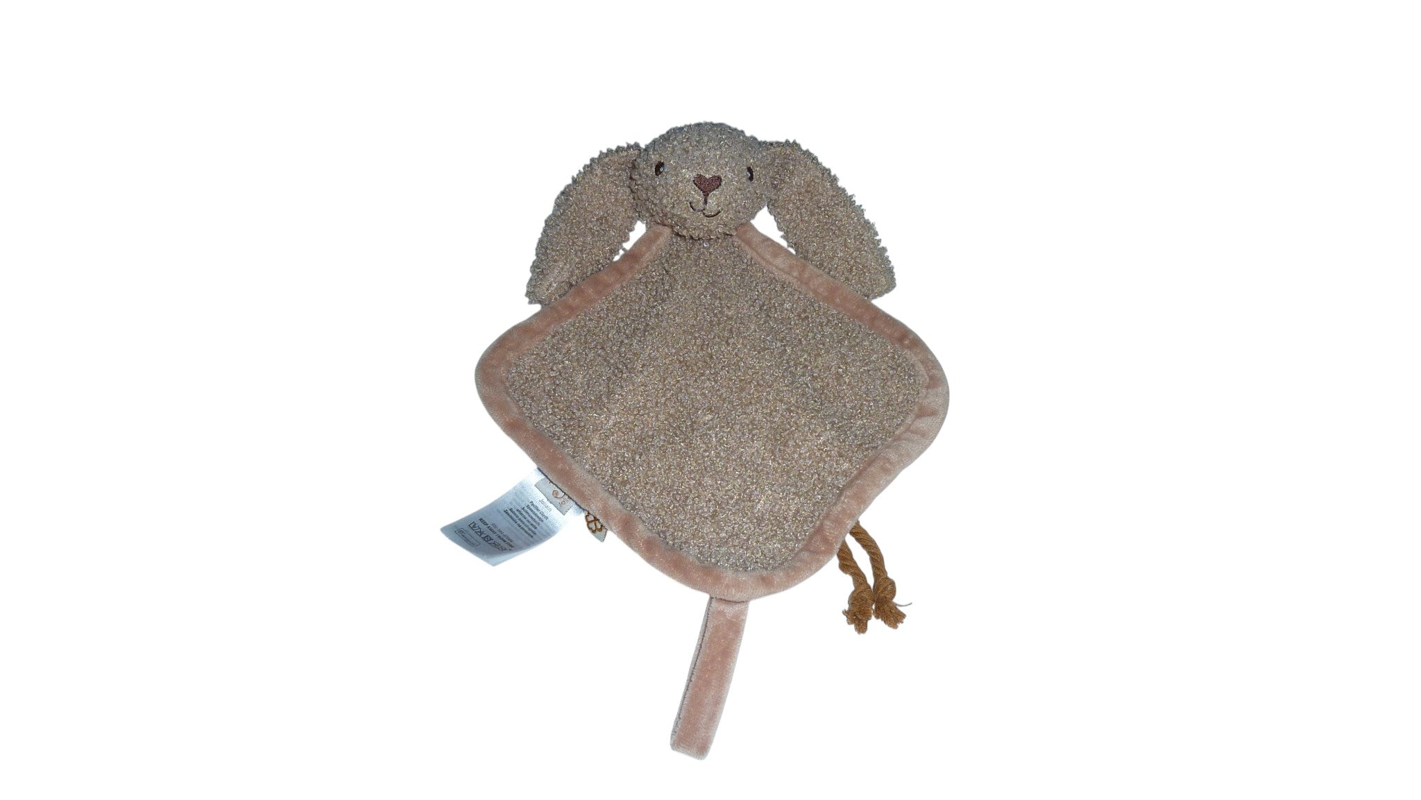Doudou lapin plat marron - Jollein