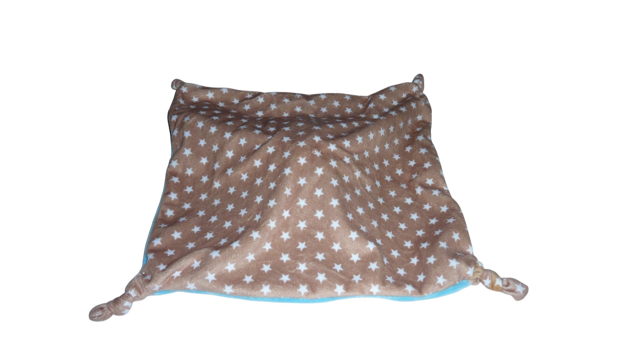 Doudou cheval plat bleu marron - Hirslanden Baby