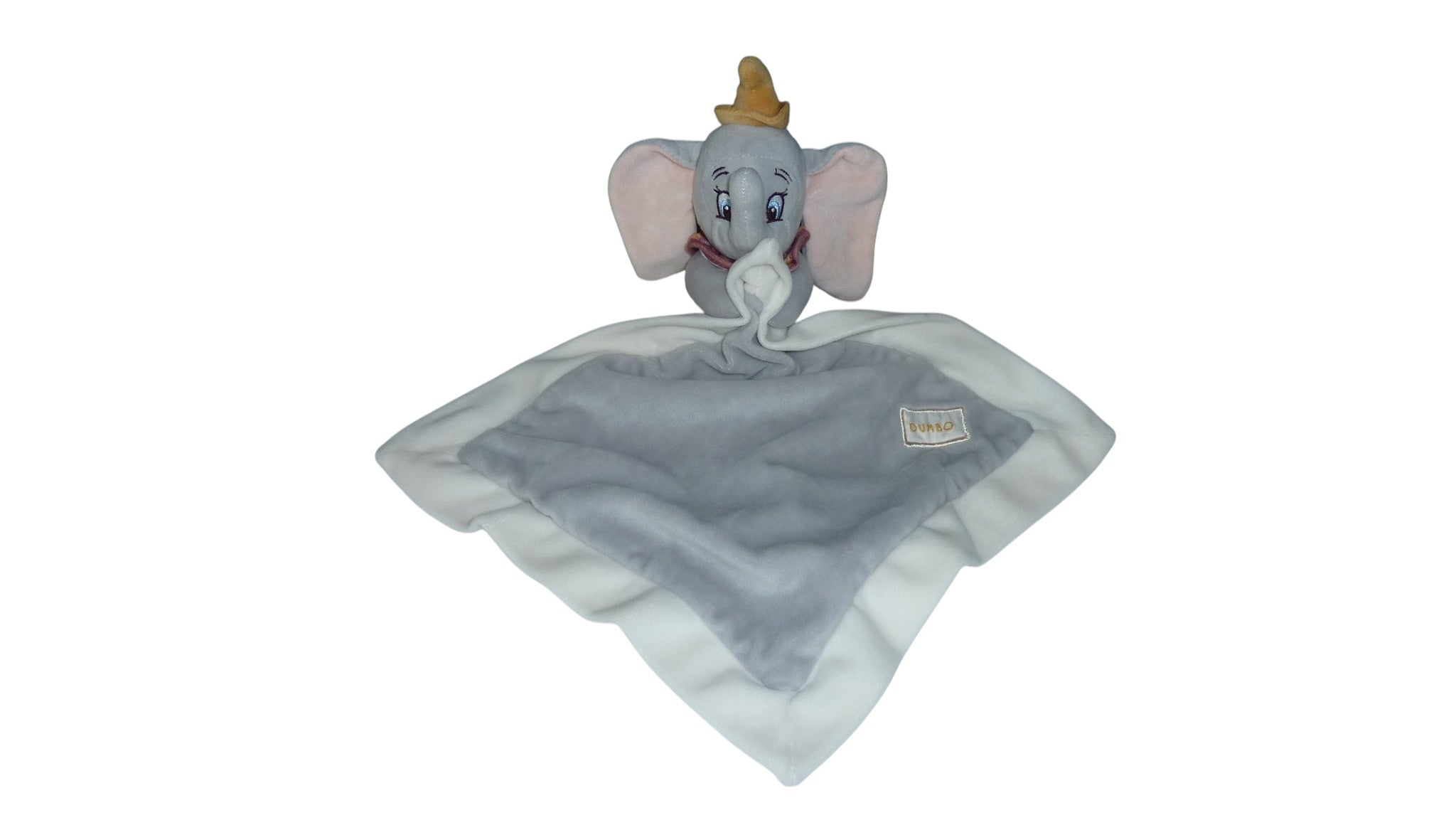 Doudou Dumbo plat gris - Disney