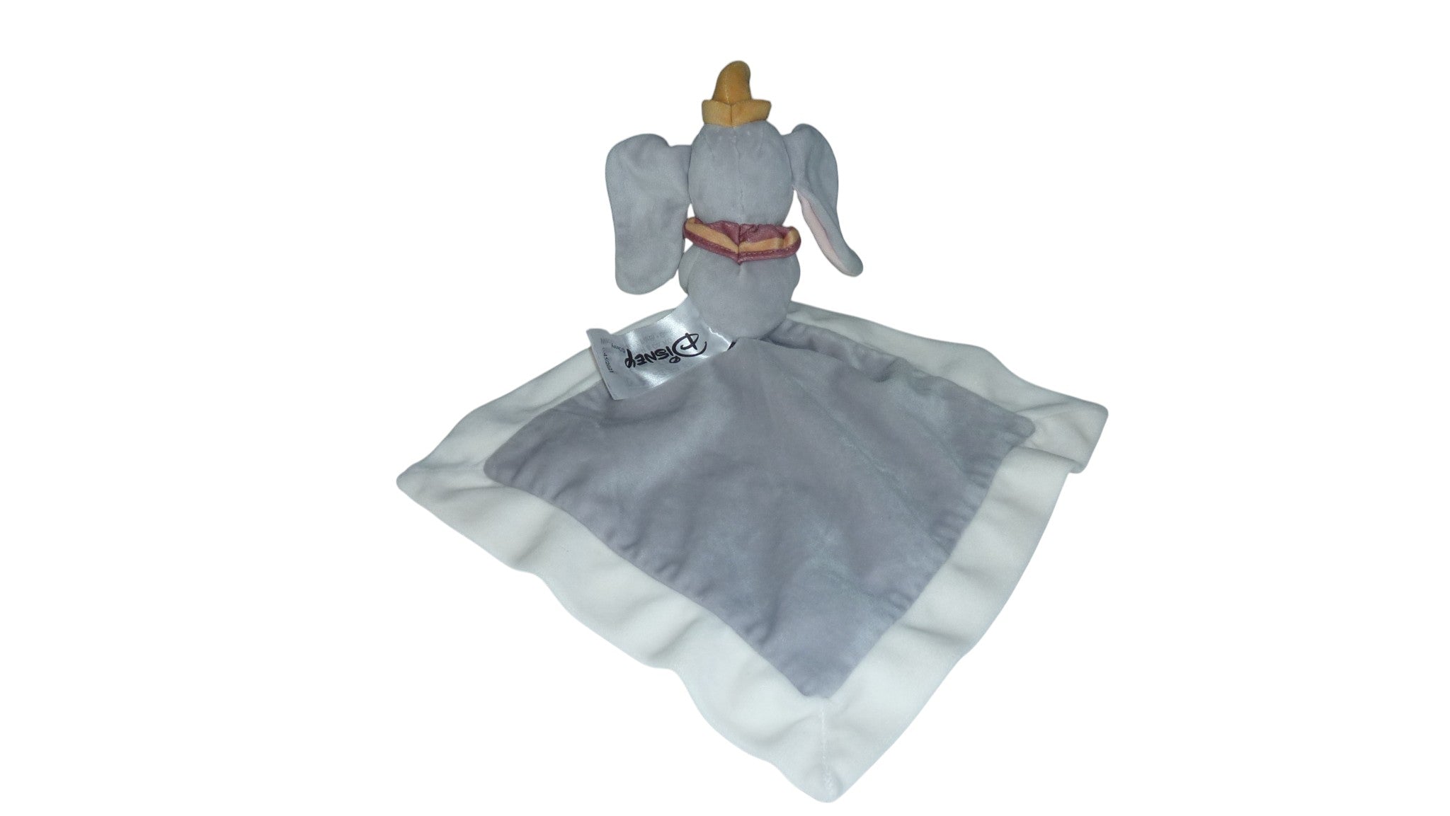 Doudou Dumbo plat gris - Disney