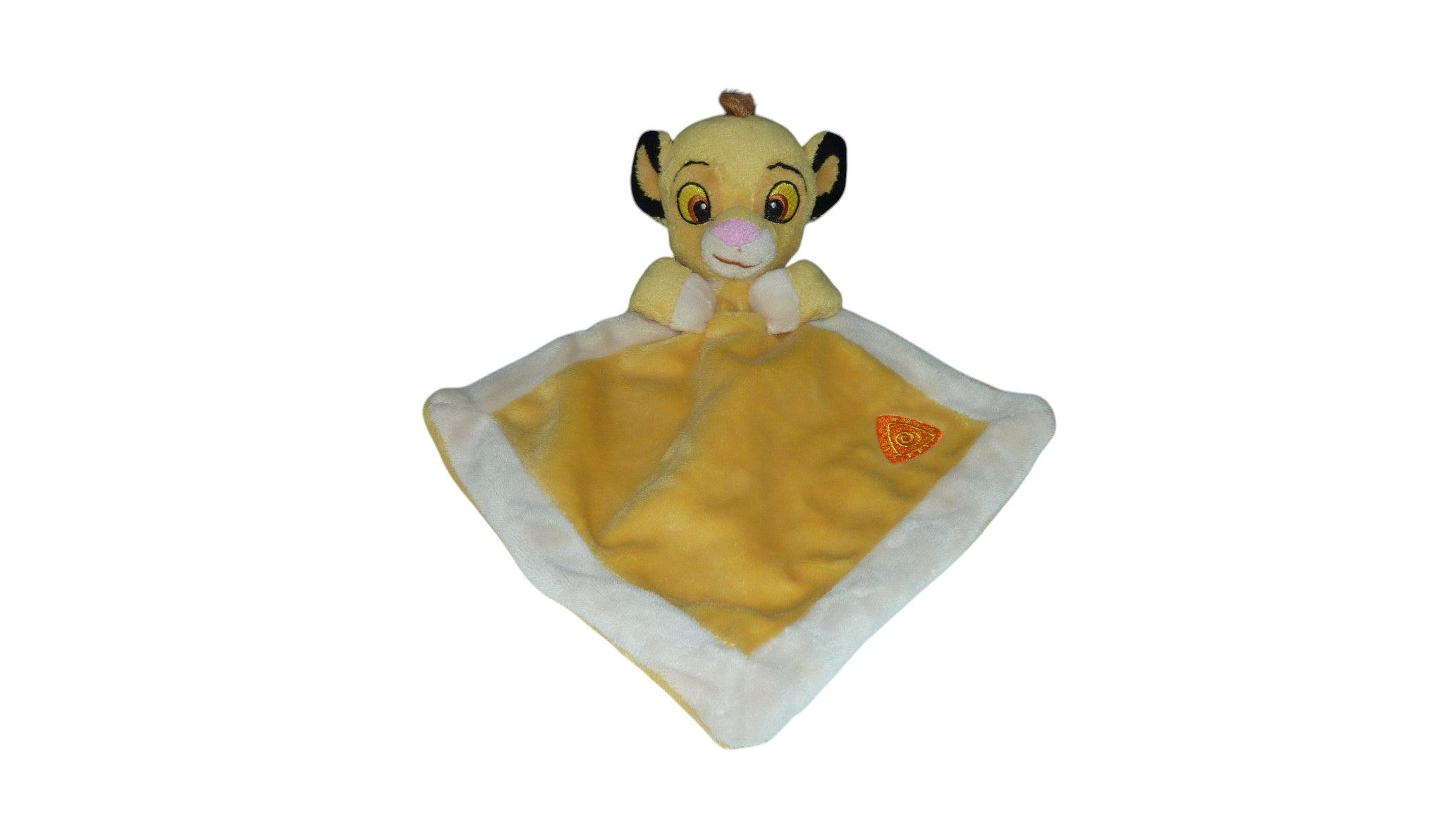 Doudou lion Simba plat marron - Disney