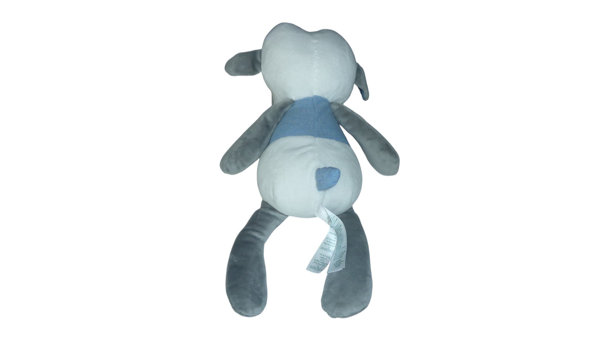 Peluche mouton bleu blanc gris - Obaibi 34 cm